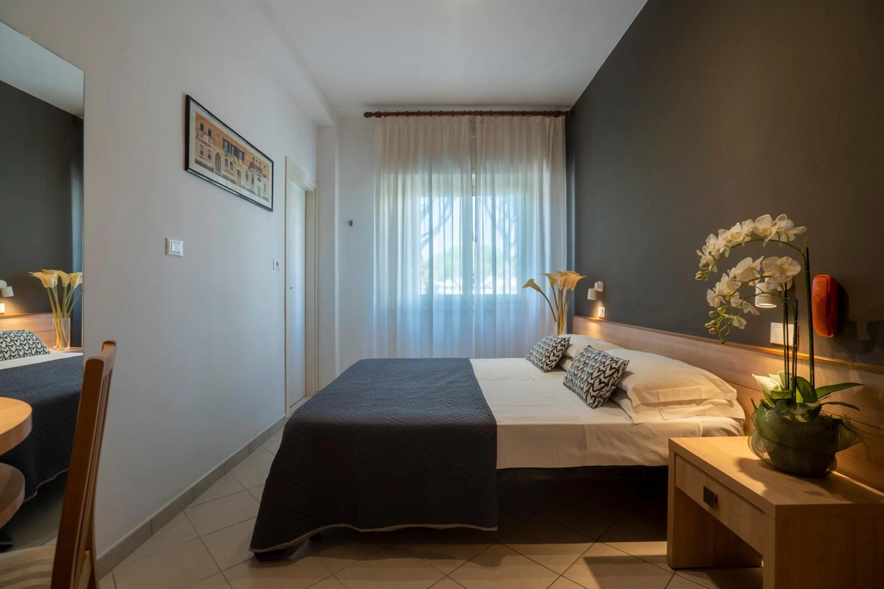 Bed in Hotel Mocambo Riccione CENTRALISSIMO AL MARE