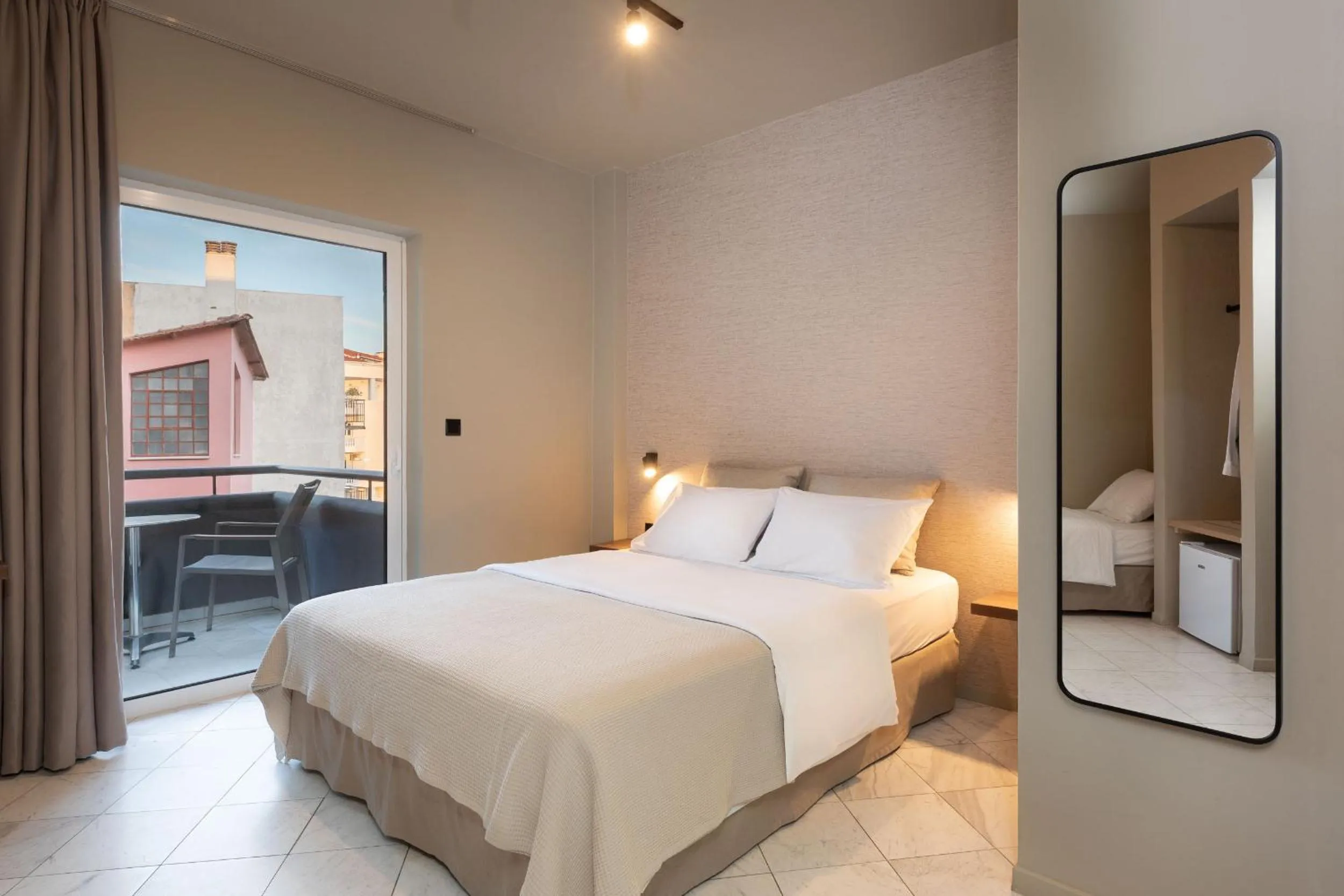 Bed in Hotel Nafpaktos