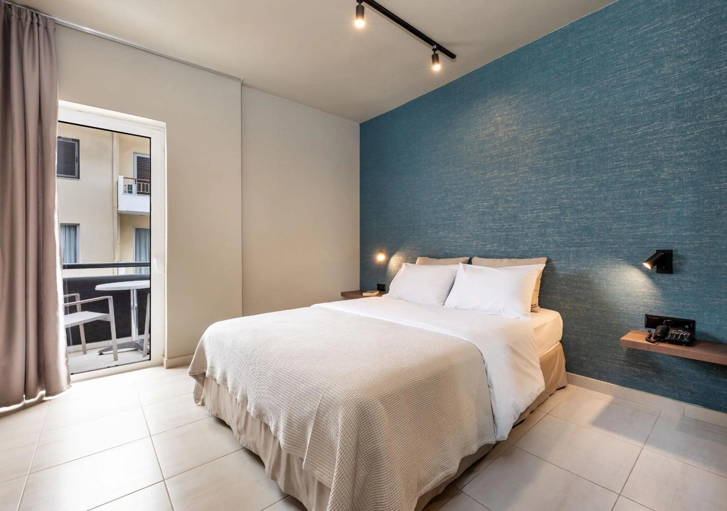 Bed in Hotel Nafpaktos