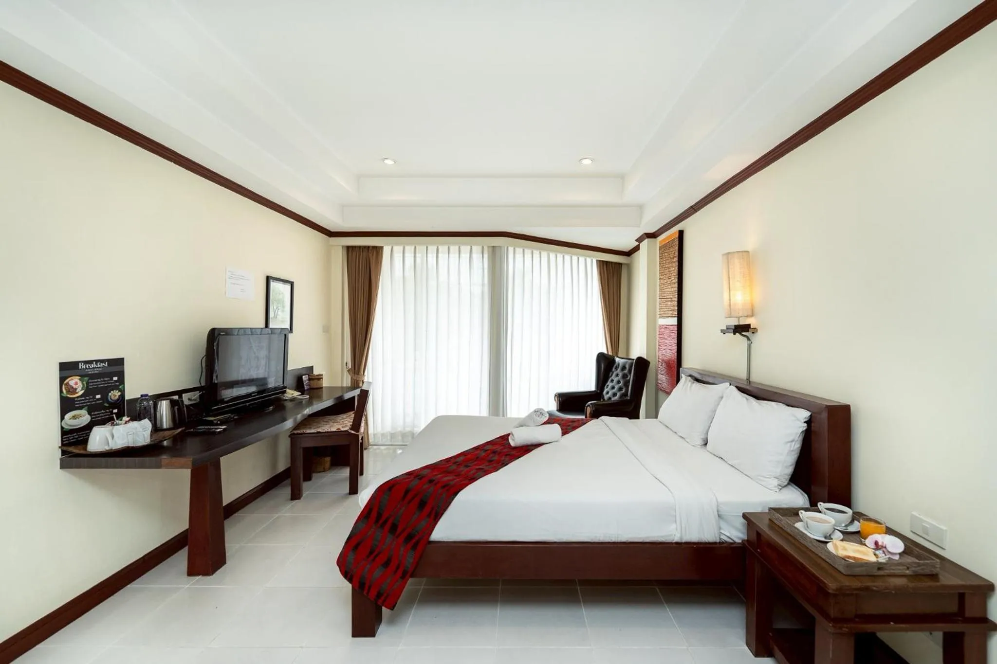 Bed in Khon Kaen Orchid Hotel