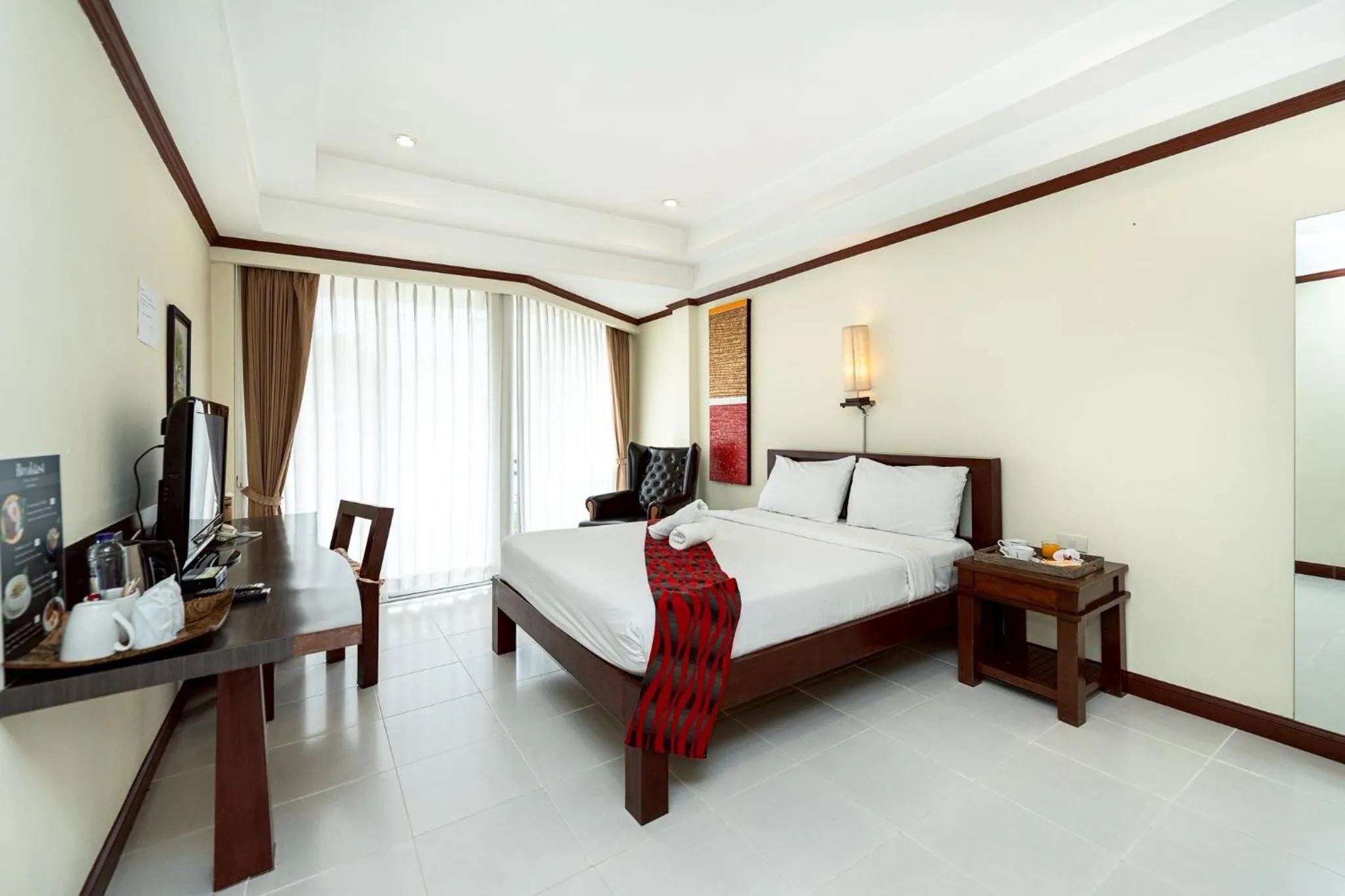 Bed in Khon Kaen Orchid Hotel