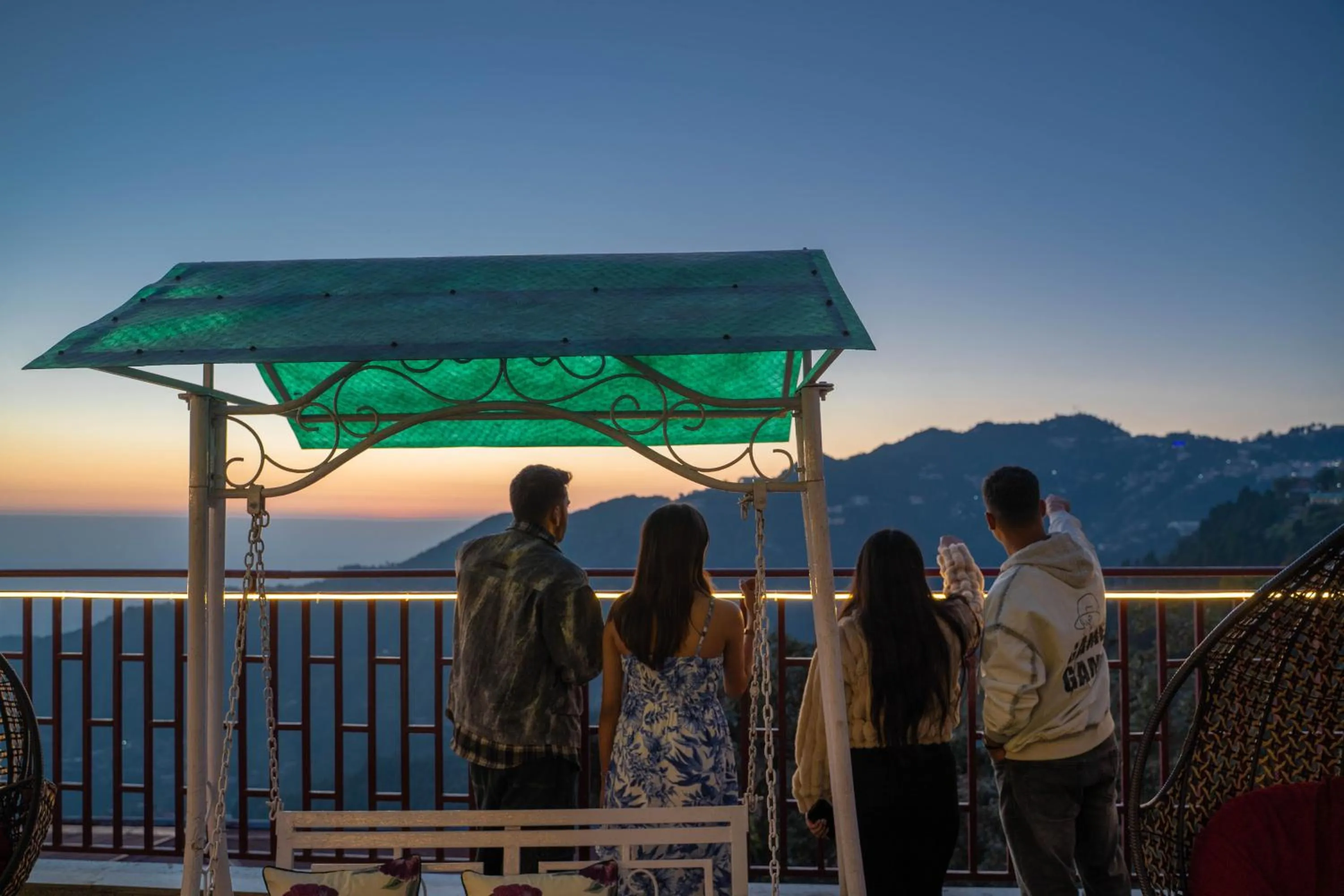 Balcony/Terrace in Perfectstayz Premium The Pride at mall road