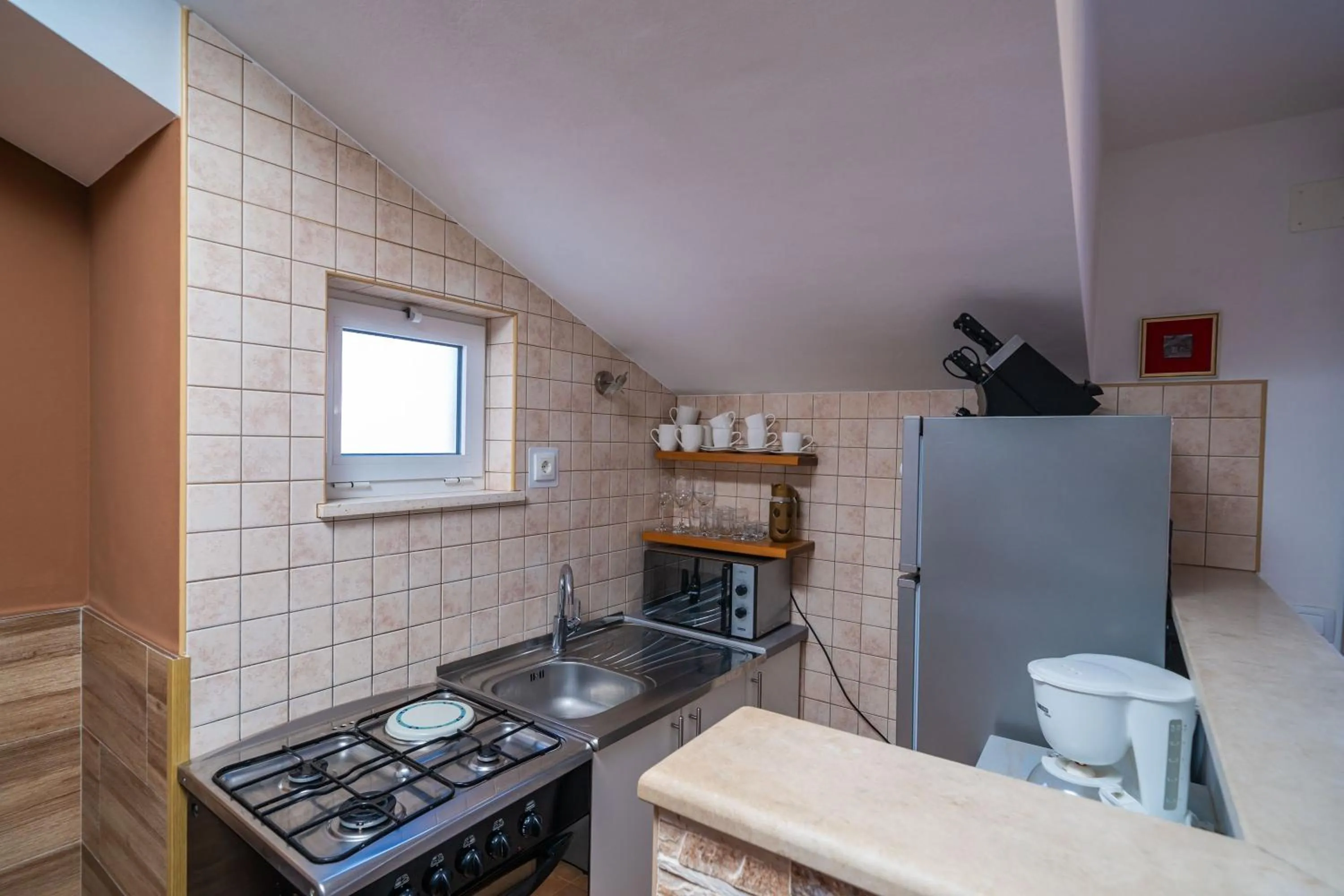 Kitchen or kitchenette in Apartments Senjo