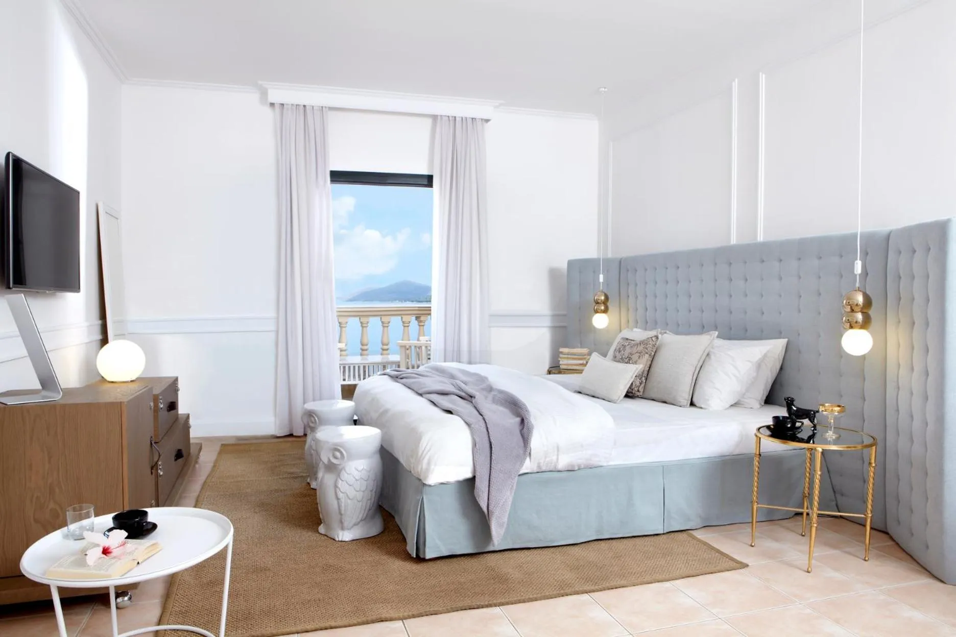 Sea view, Bed in Thalassa Boutique Hotel - Adults Only