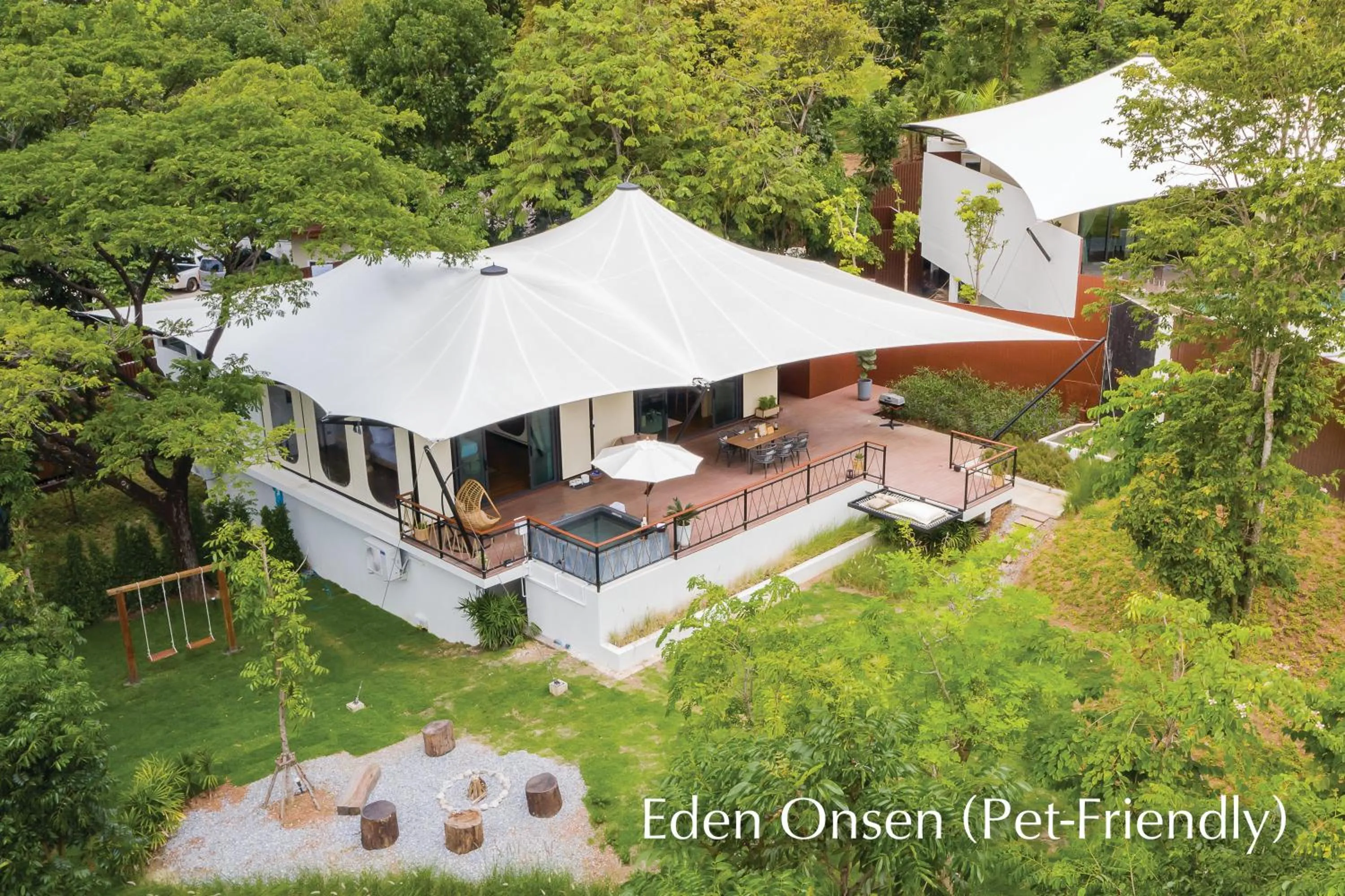 Garden in Te Mata Glamping