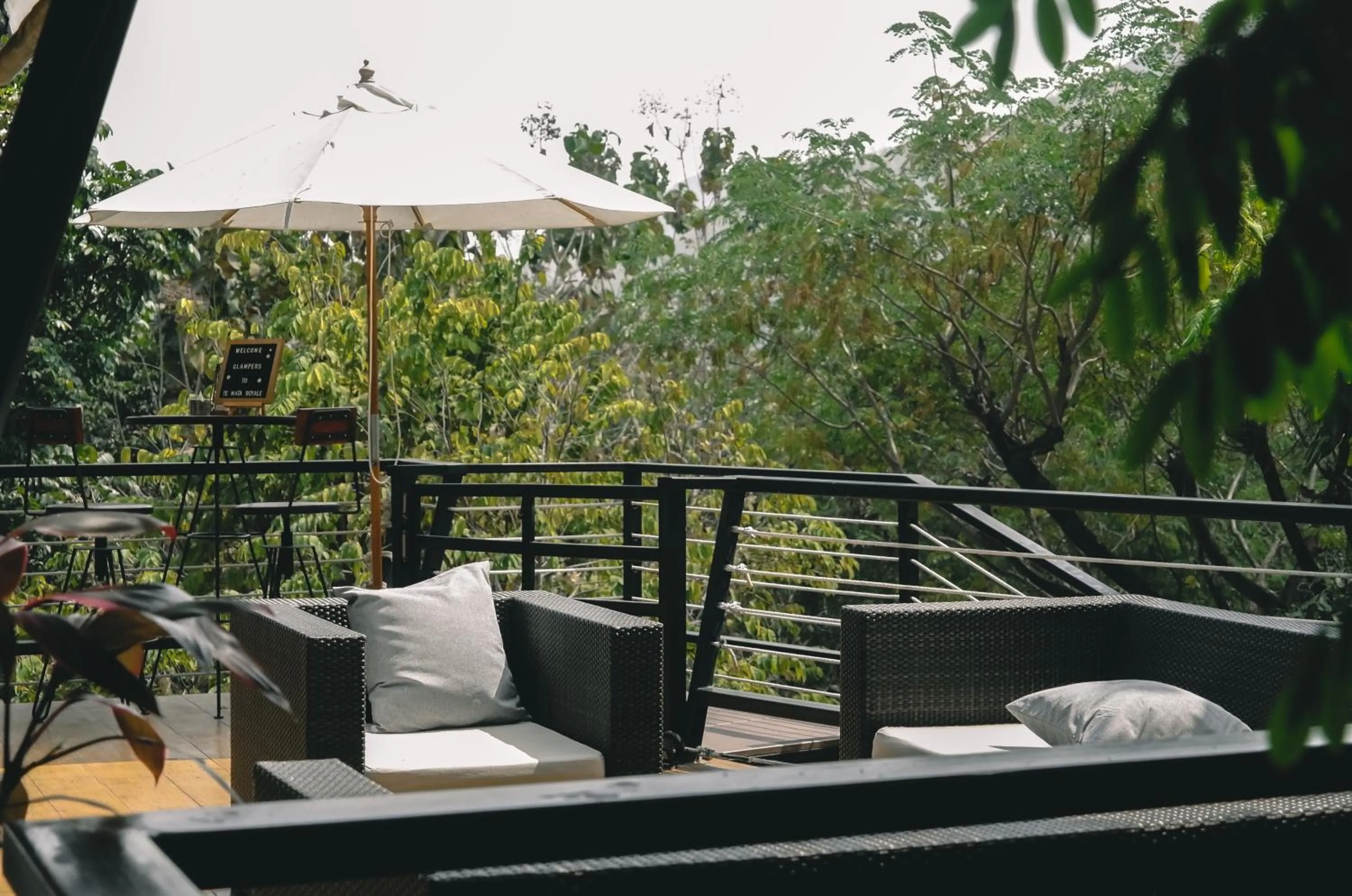 Patio in Te Mata Glamping