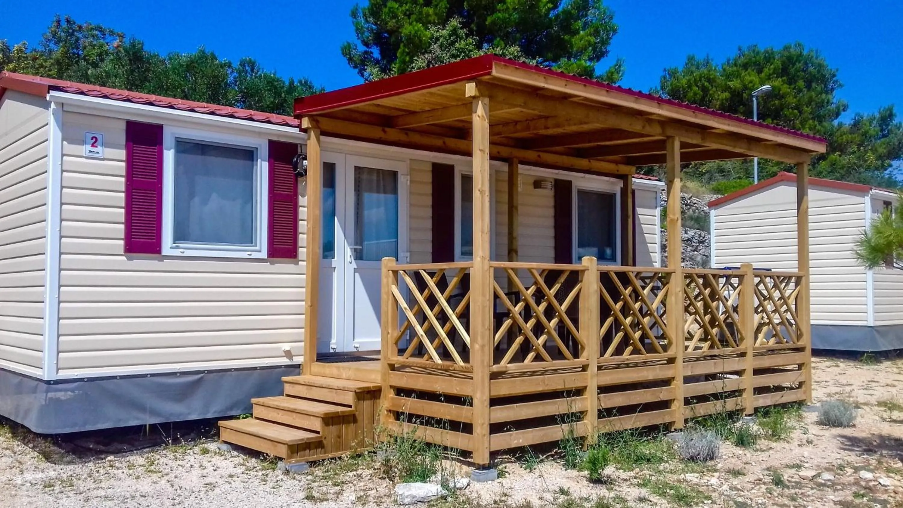 Facade/entrance in Victoria Mobilehome Jezera Village Holiday Resort