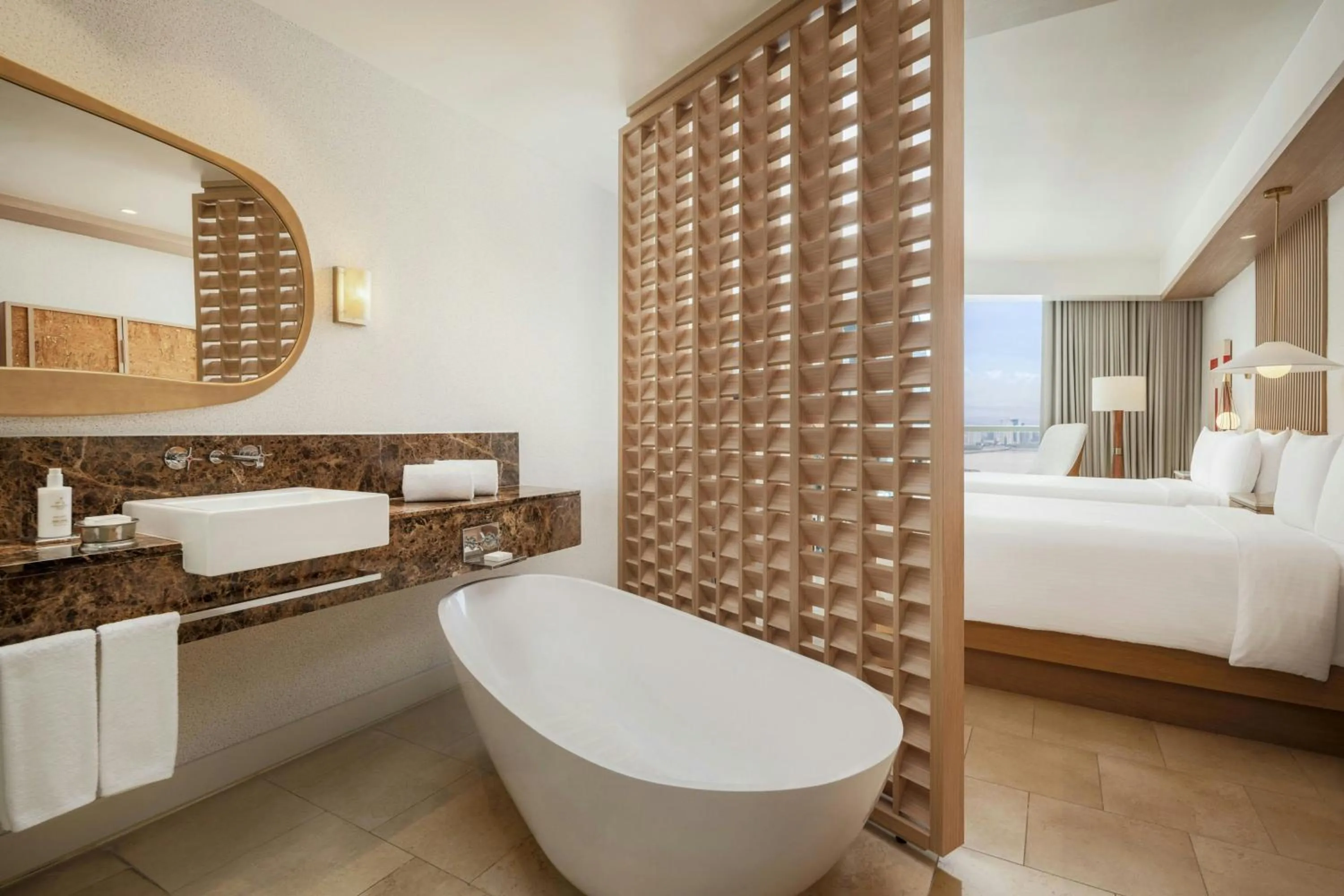 Photo of the whole room, Bed in JW Marriott Panama