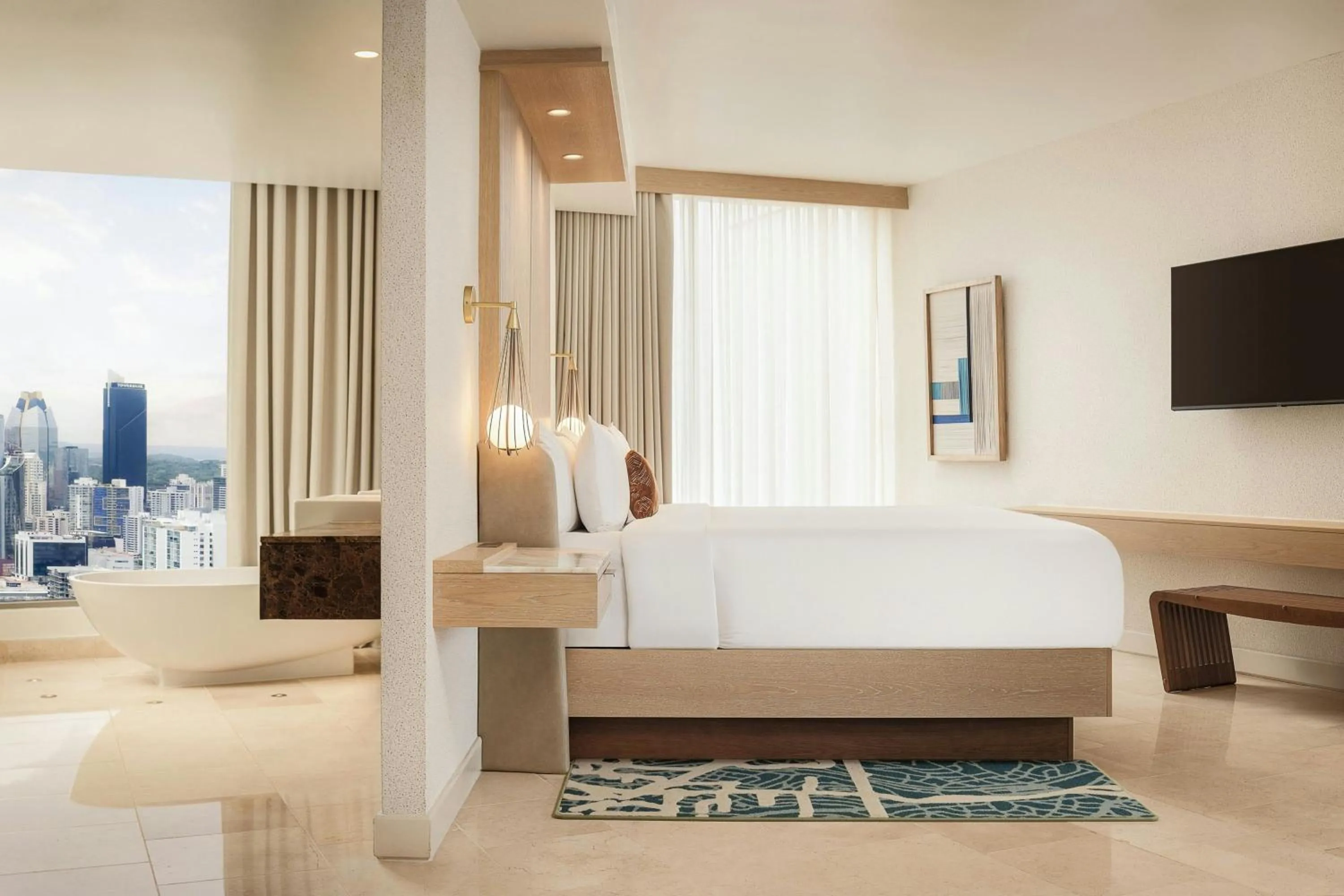 Photo of the whole room, Bed in JW Marriott Panama