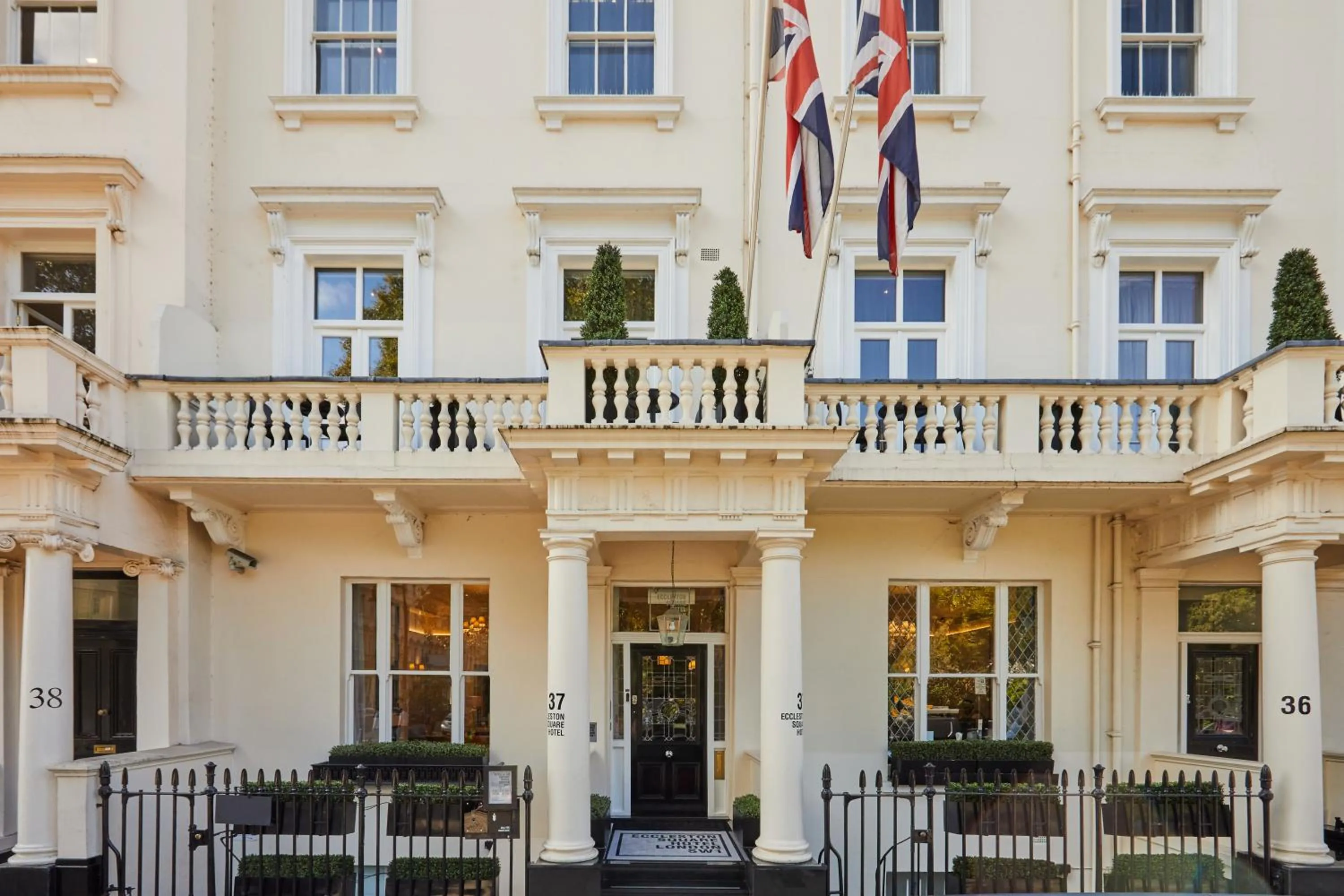 Facade/entrance in Eccleston Square Hotel