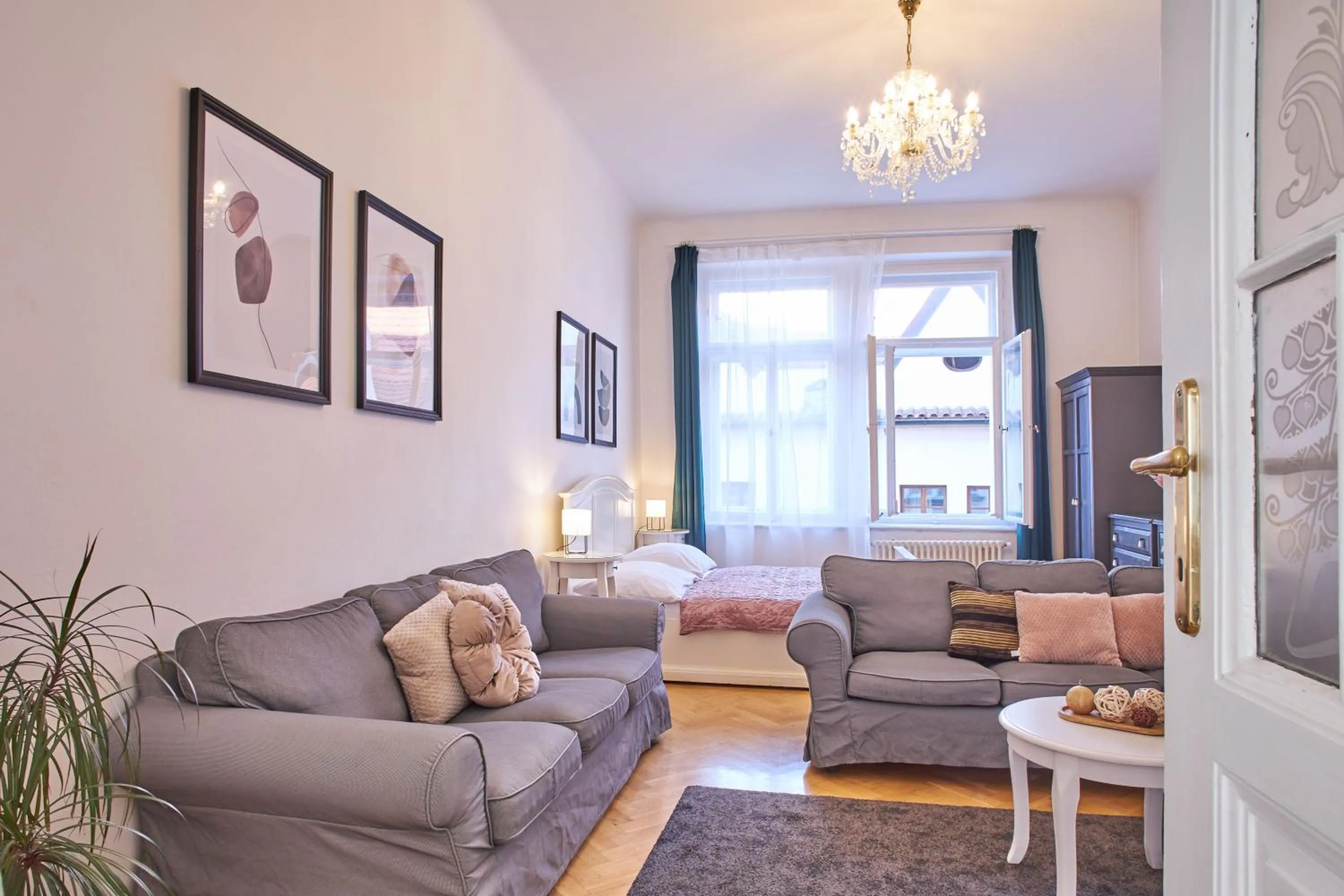 Bed in Charles Bridge Premium Residence