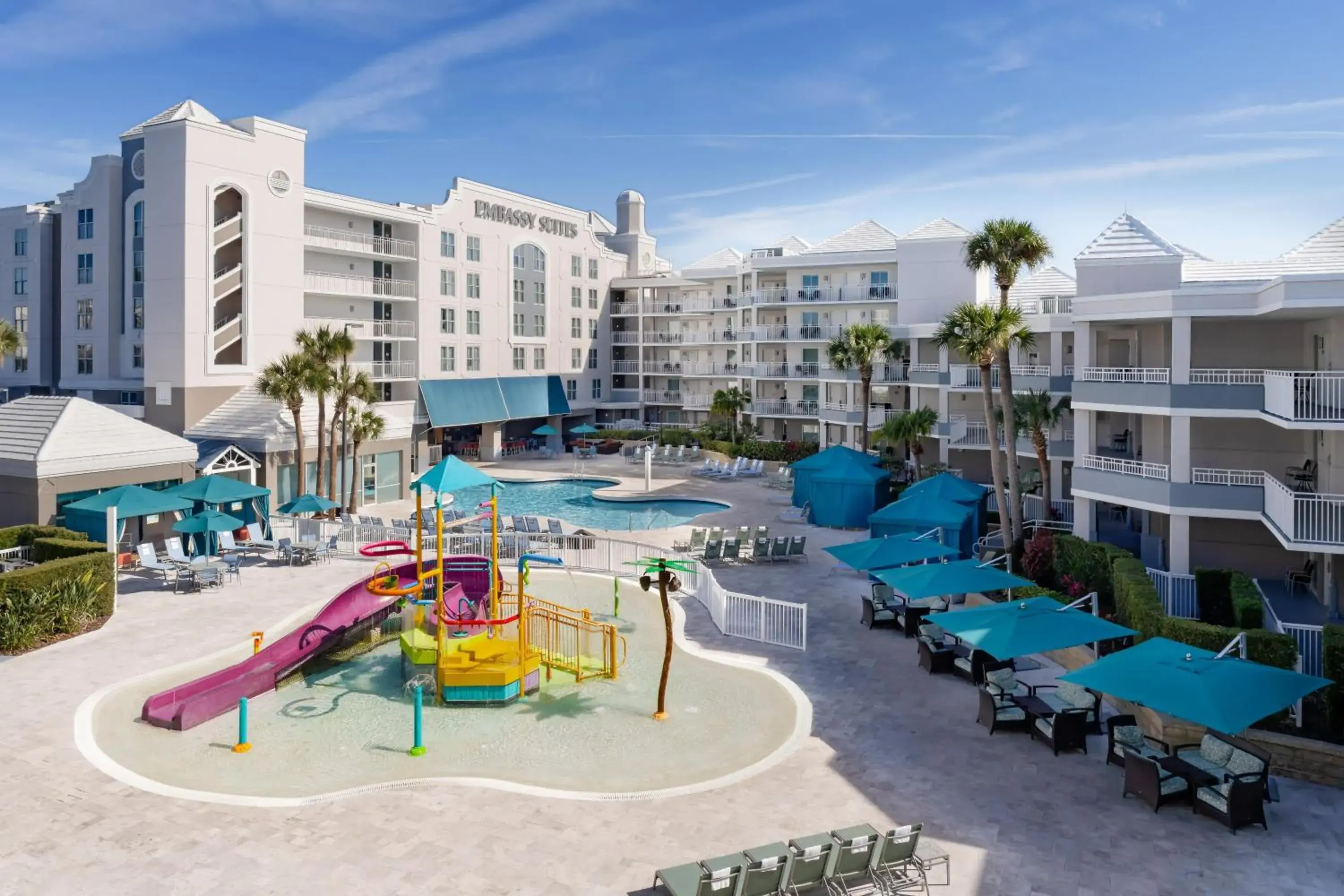 Pool view in Embassy Suites by Hilton Orlando Lake Buena Vista Resort Pool view in Embassy Suites by Hilton Orlando Lake Buena Vista Resort