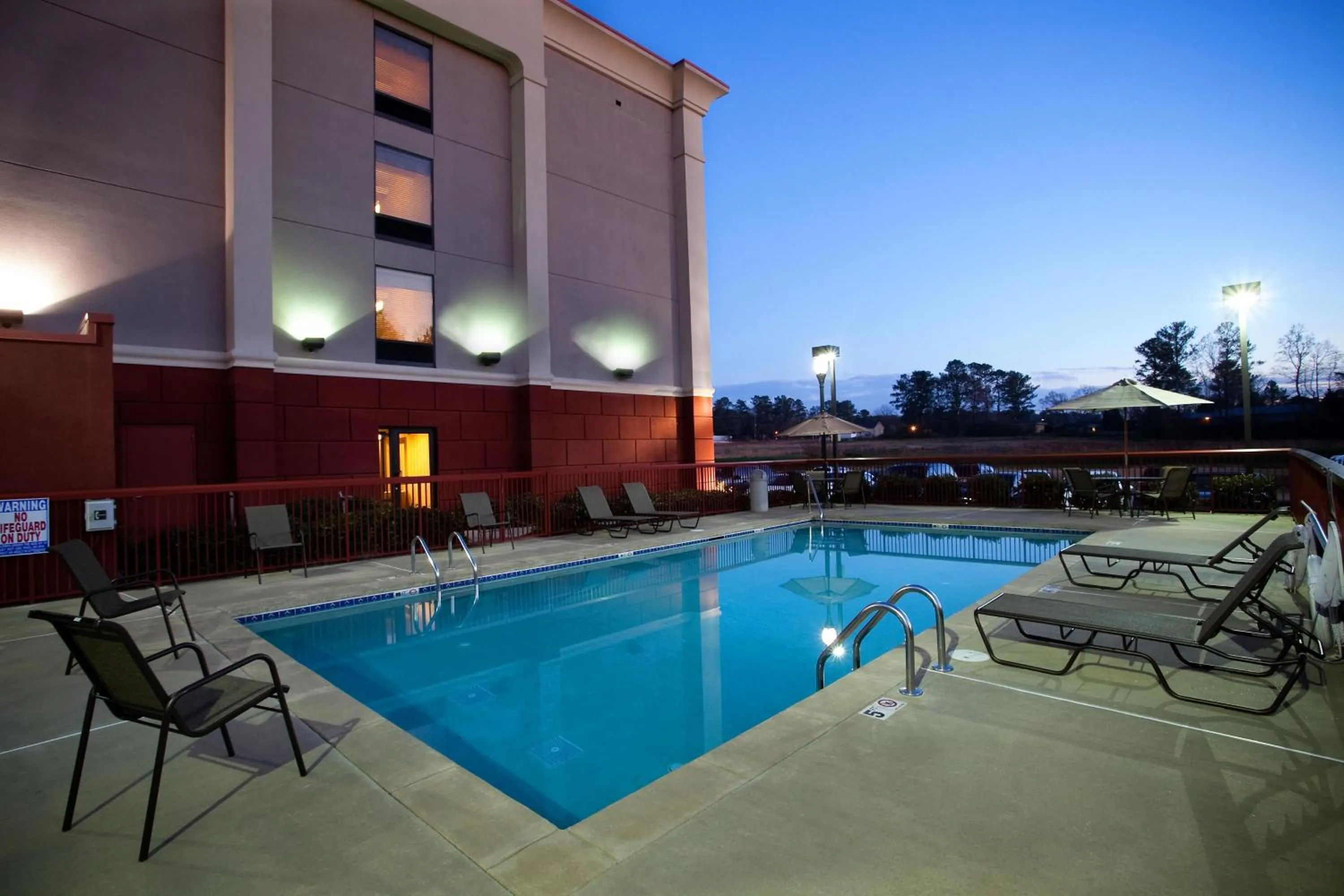 Pool view in Hampton Inn Carrollton