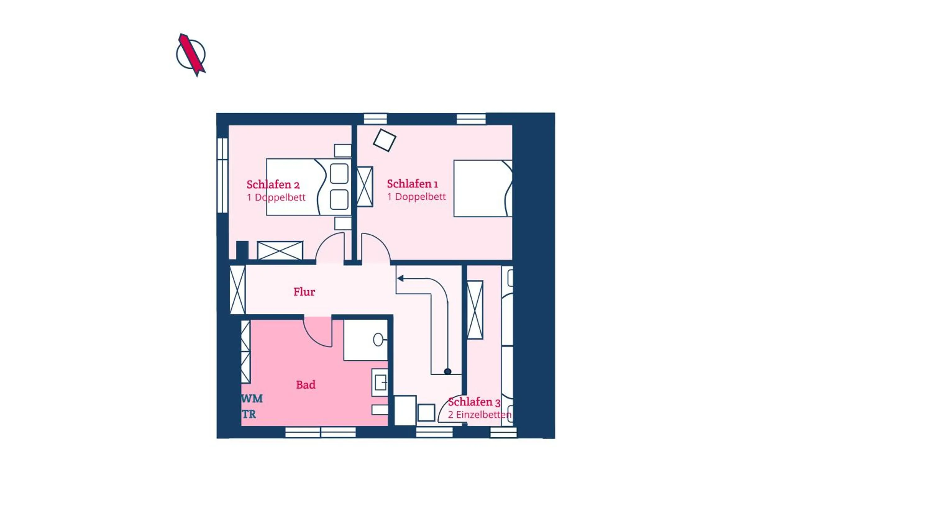 Floor plan in Haus am Park