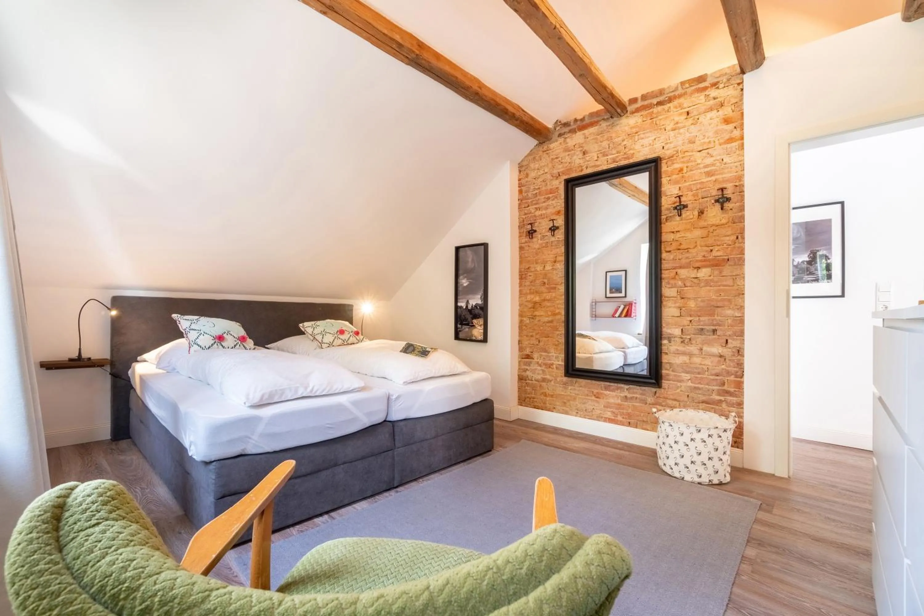 Bedroom, Bed in Haus am Park