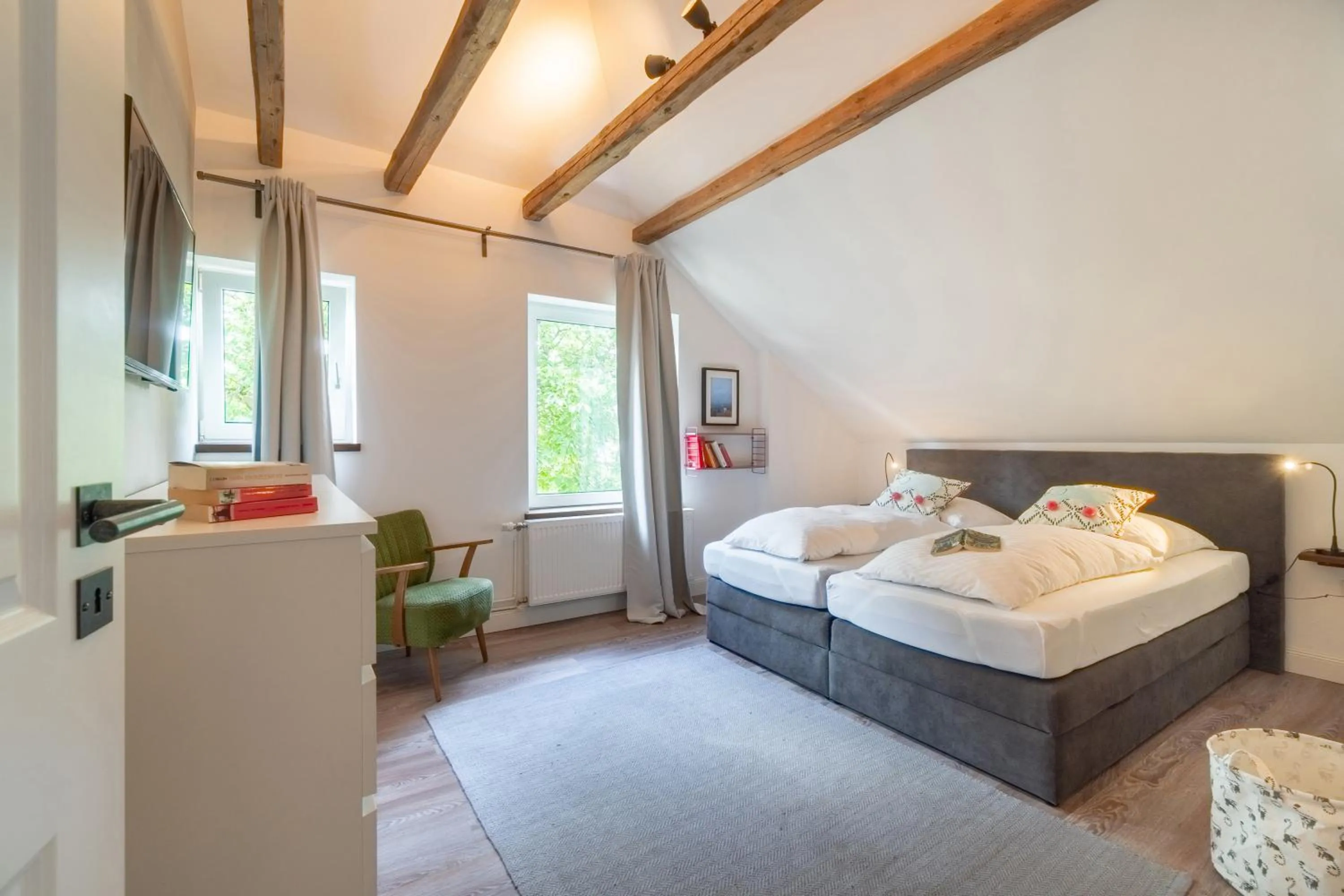 Bedroom, Bed in Haus am Park