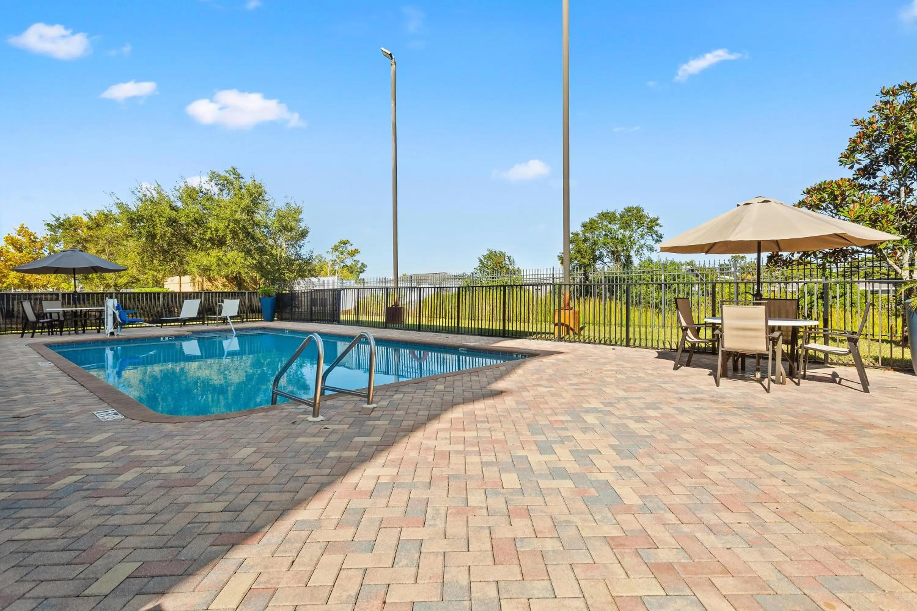 Pool view in Hampton Inn & Suites Port Richey