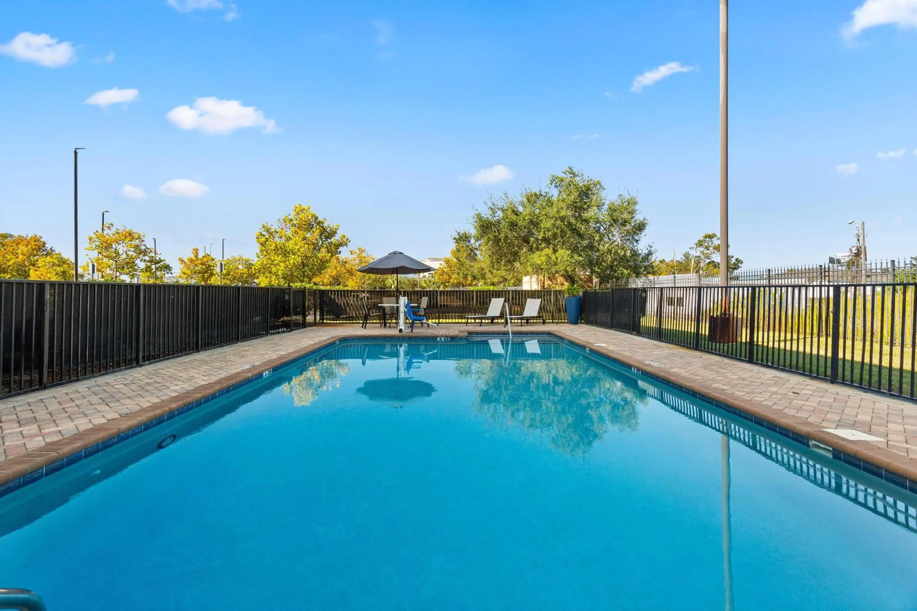 Pool view in Hampton Inn & Suites Port Richey