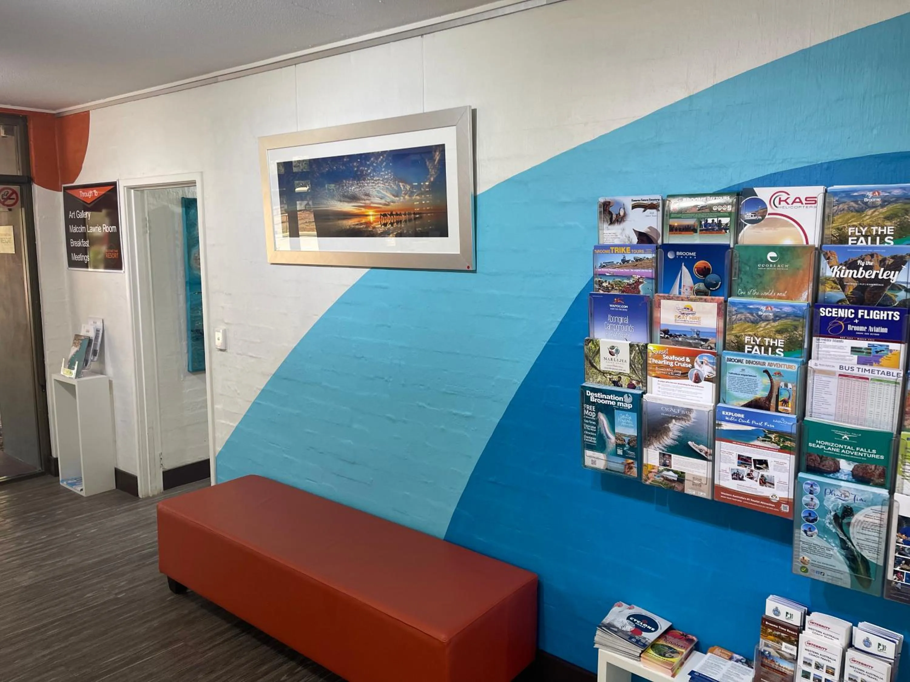 Text overlay in Broome Time Resort