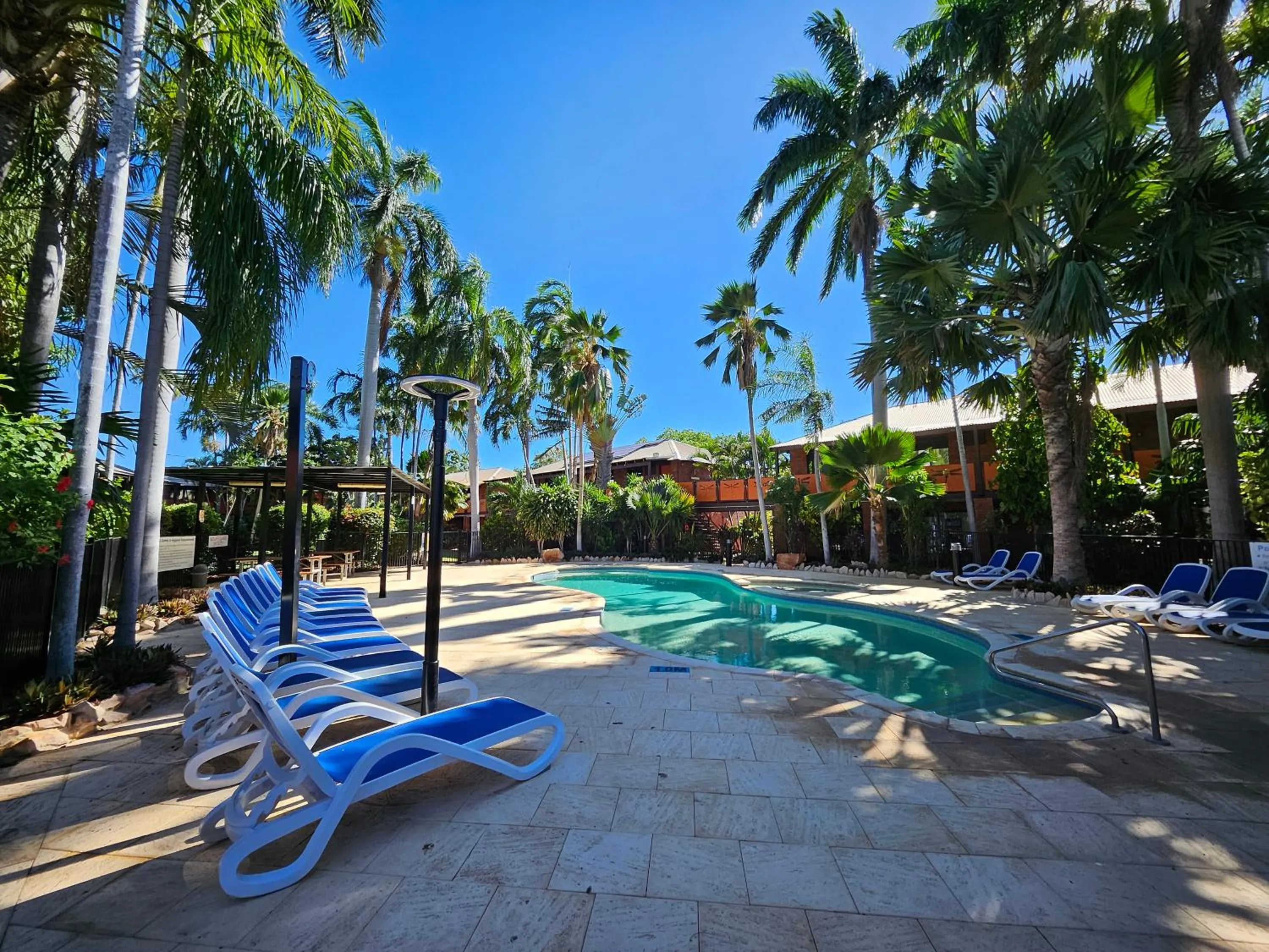 Pool view in Broome Time Resort