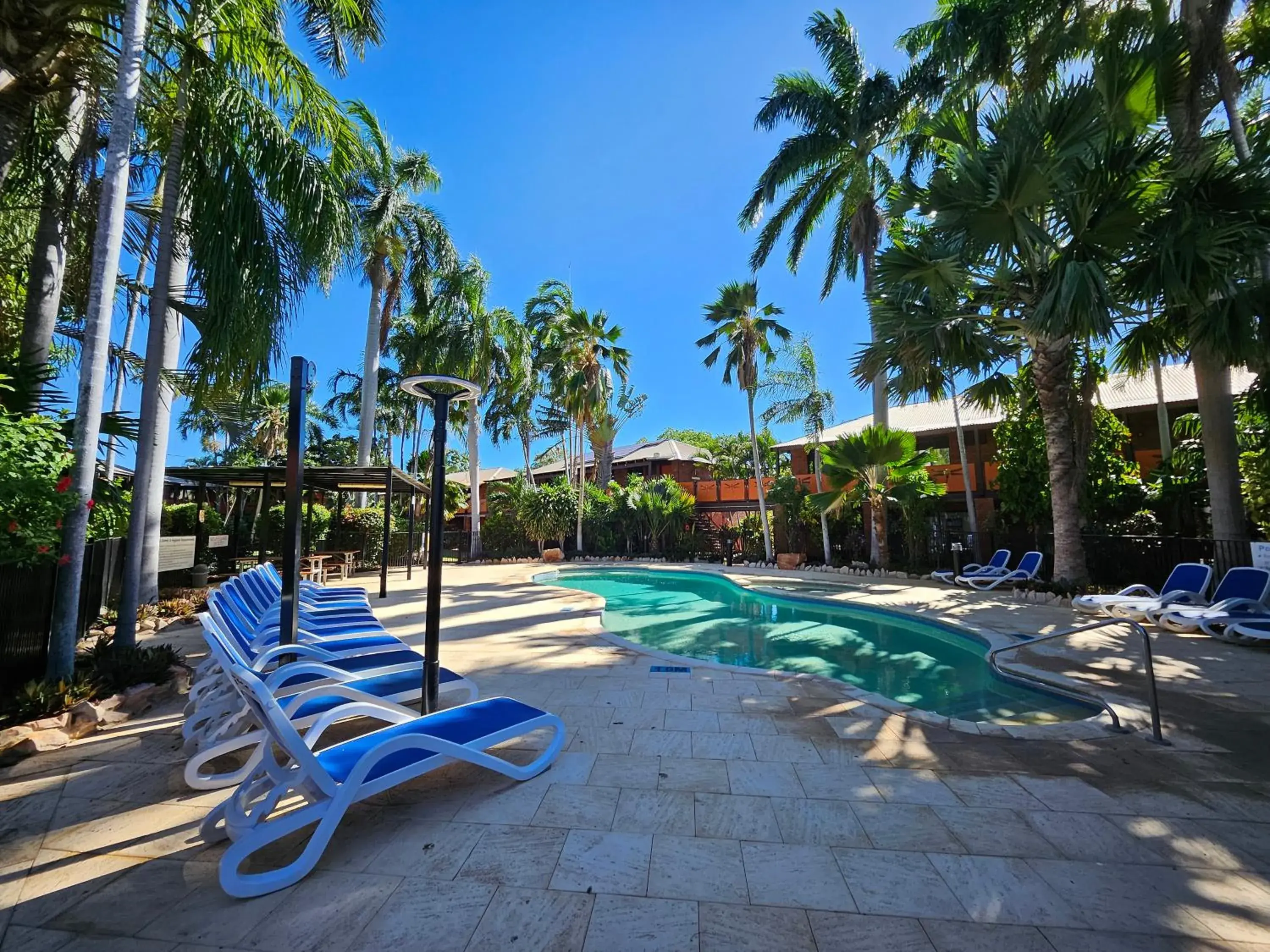 Pool view in Broome Time Resort Pool view in Broome Time Resort