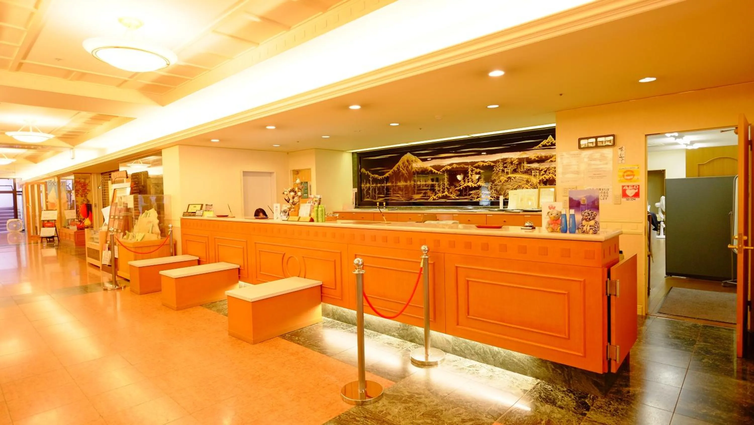 Lobby or reception in Okuhida Garden Hotel Yakedake