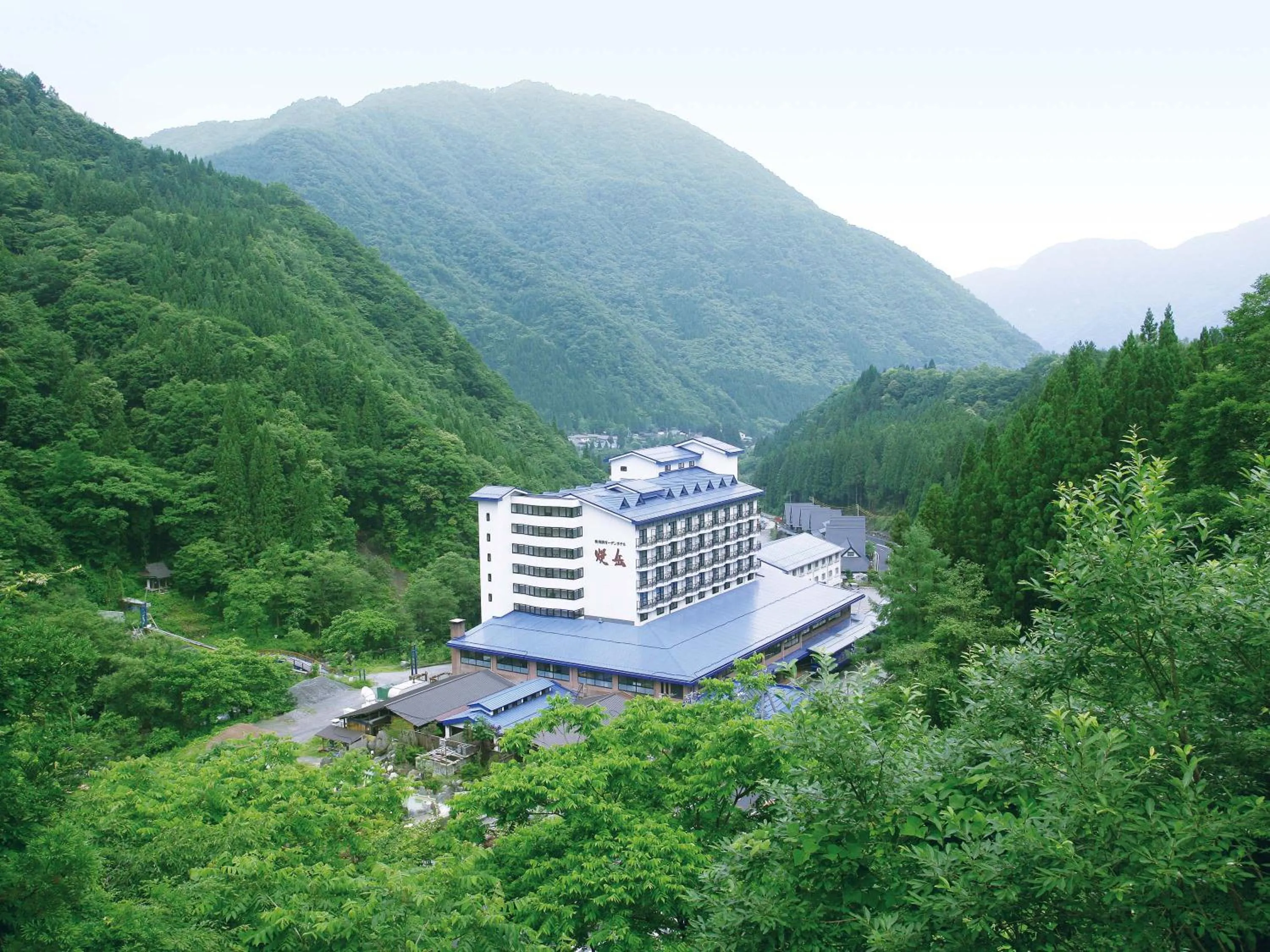 Bird's eye view in Okuhida Garden Hotel Yakedake