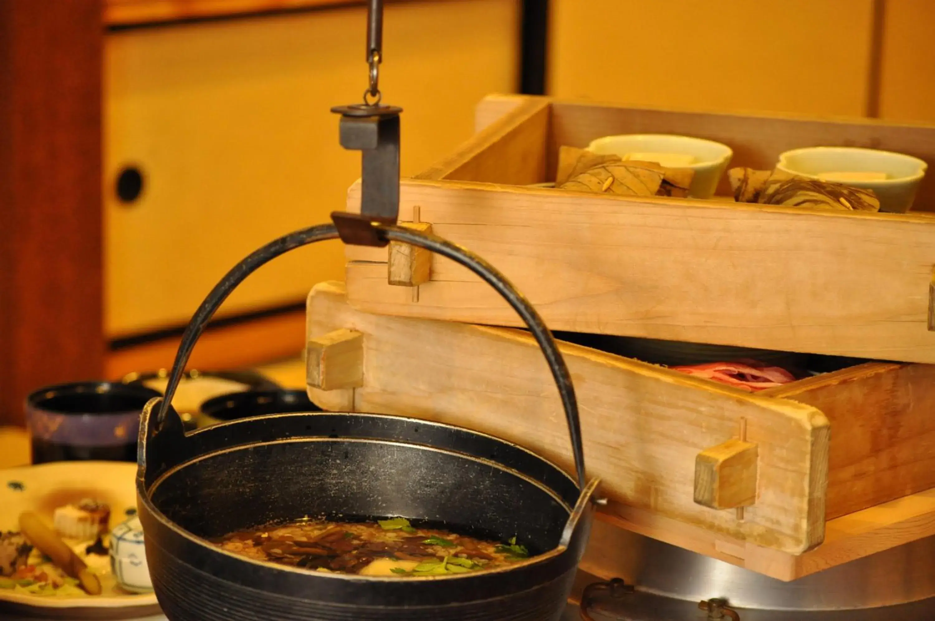 Food close-up in Okuhida Garden Hotel Yakedake Food close-up in Okuhida Garden Hotel Yakedake