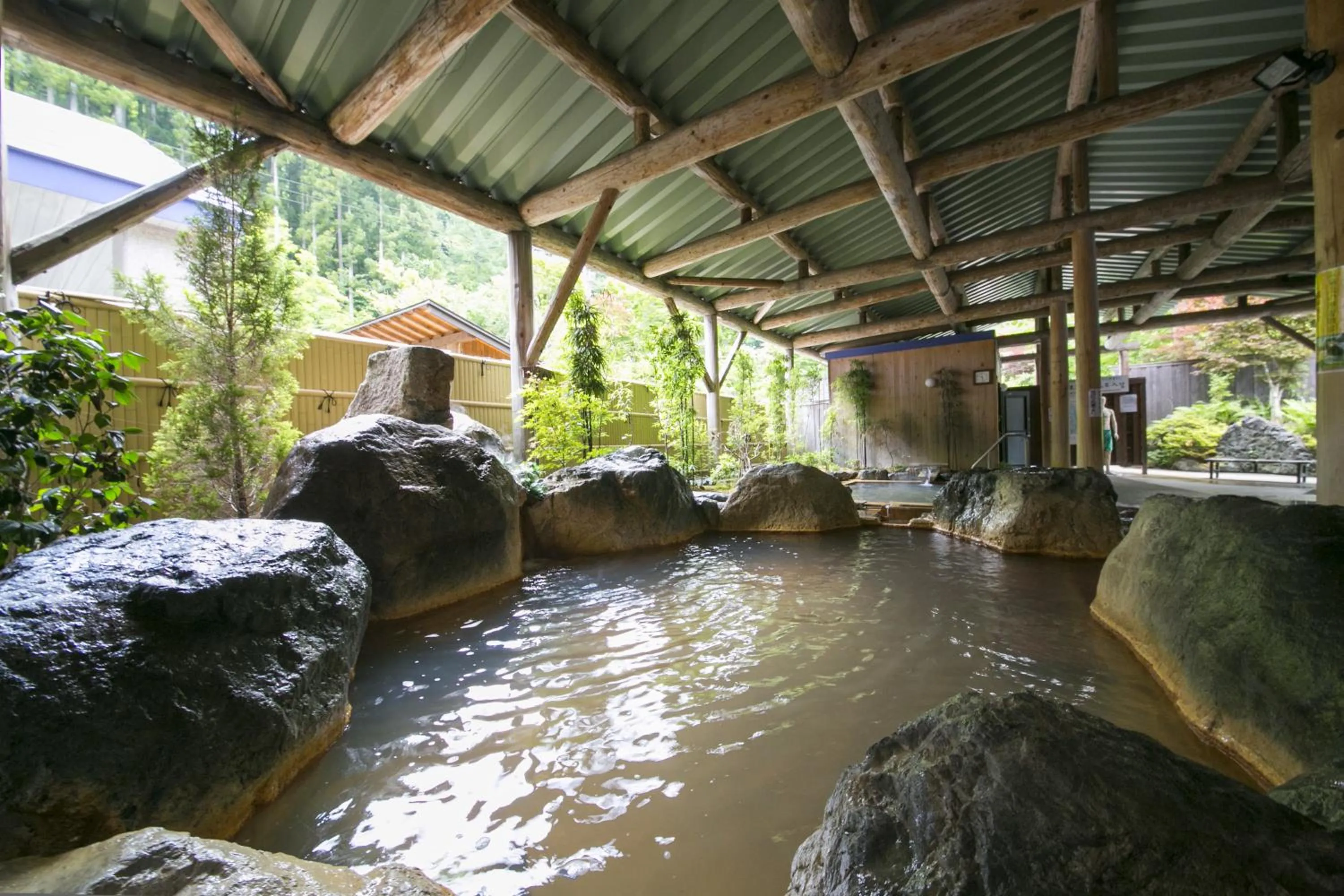 Open Air Bath in Okuhida Garden Hotel Yakedake