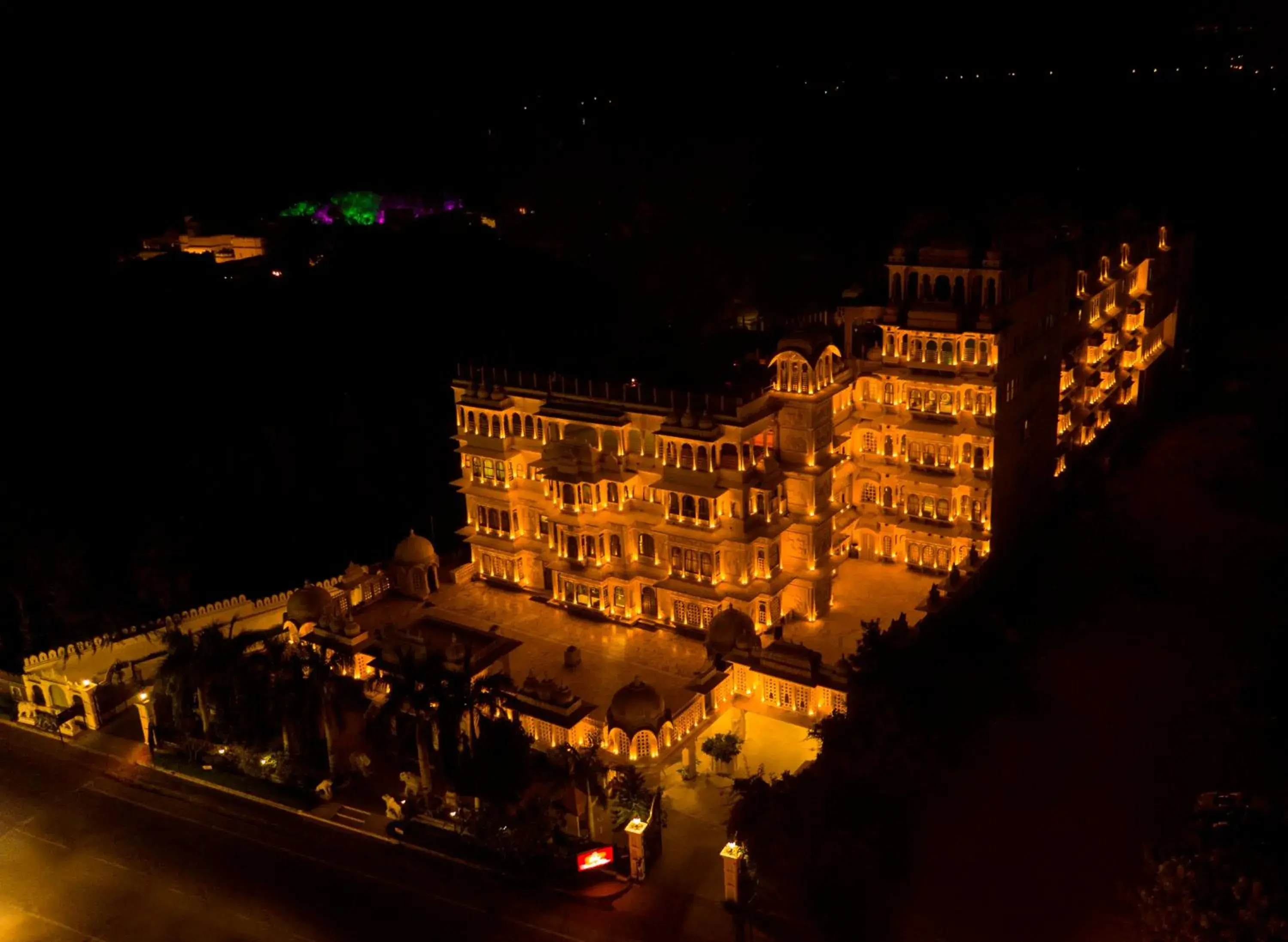 Bird's eye view in Chunda Palace Bird's eye view in Chunda Palace