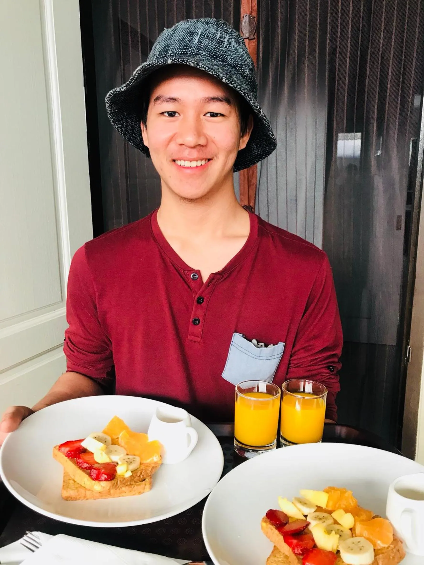 Breakfast in Bann Tawan Hostel Chiang Rai