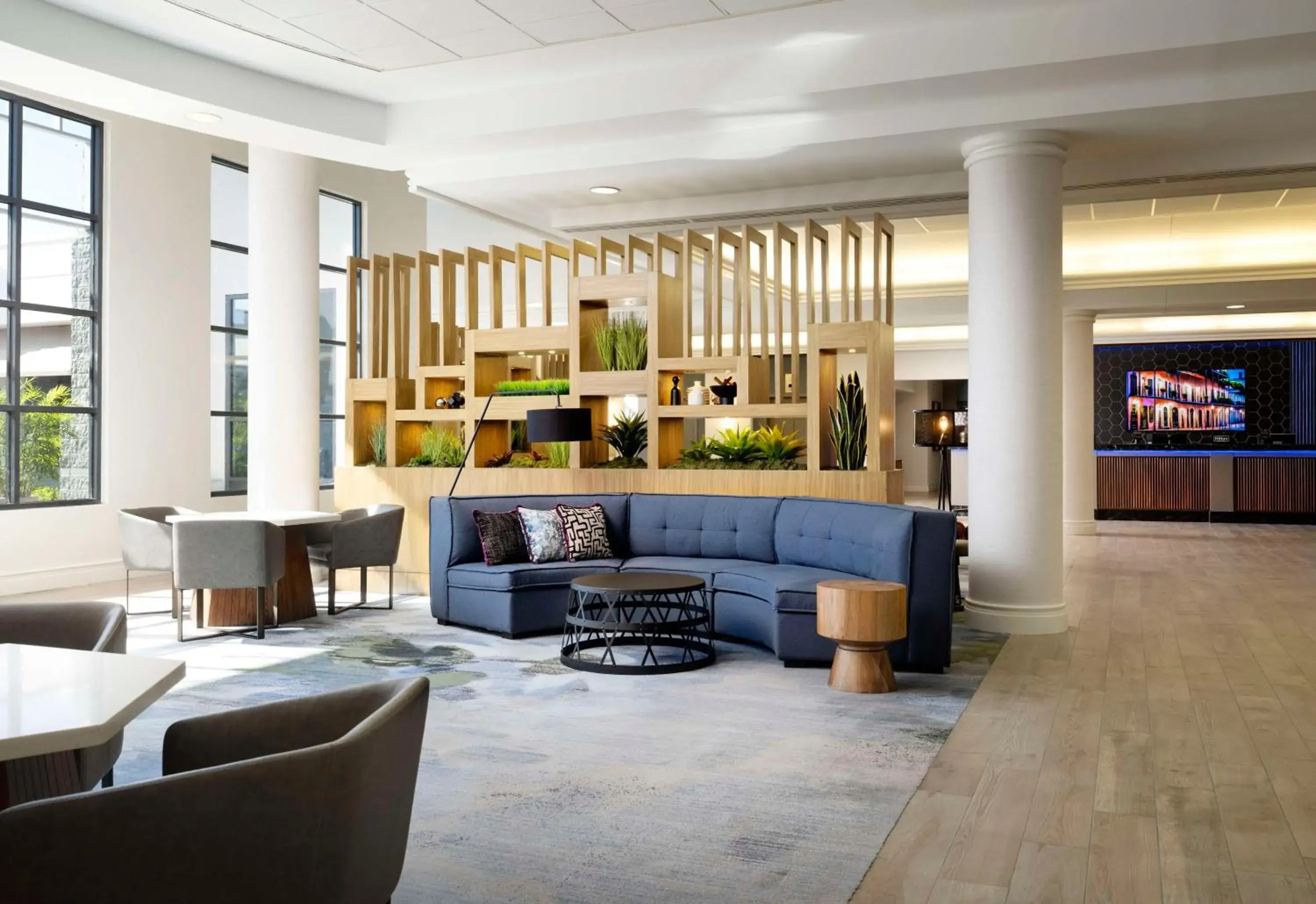 Lobby or reception in Hilton New Orleans Airport Lobby or reception in Hilton New Orleans Airport