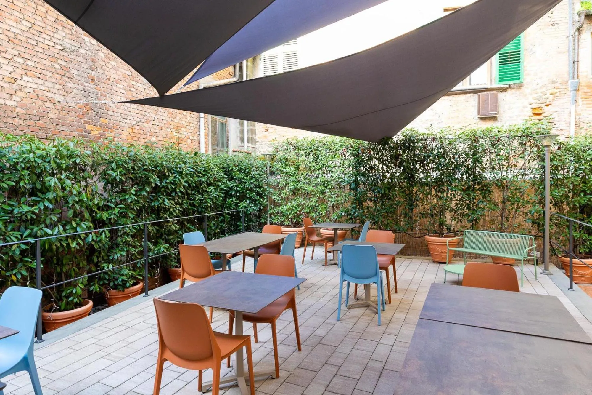 Inner courtyard view in Hotel Patria