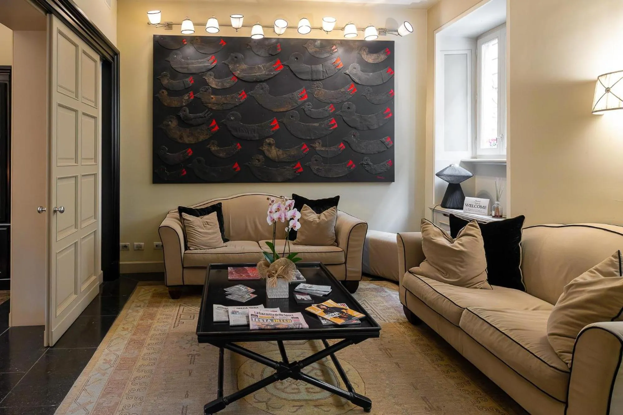 Communal lounge/ TV room in Hotel Patria