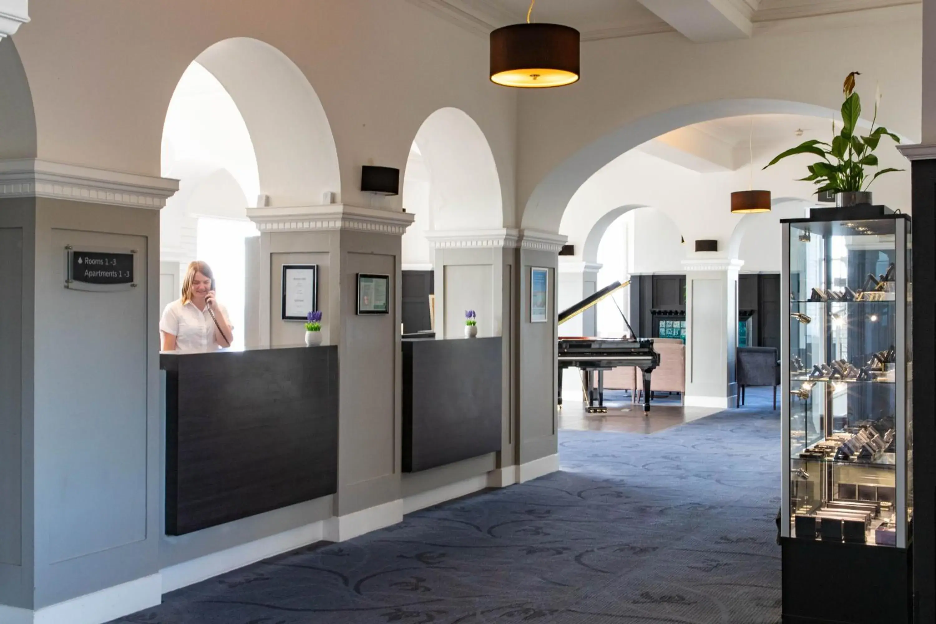 Lobby or reception in The Portpatrick Hotel by Compass Hospitality Lobby or reception in The Portpatrick Hotel by Compass Hospitality