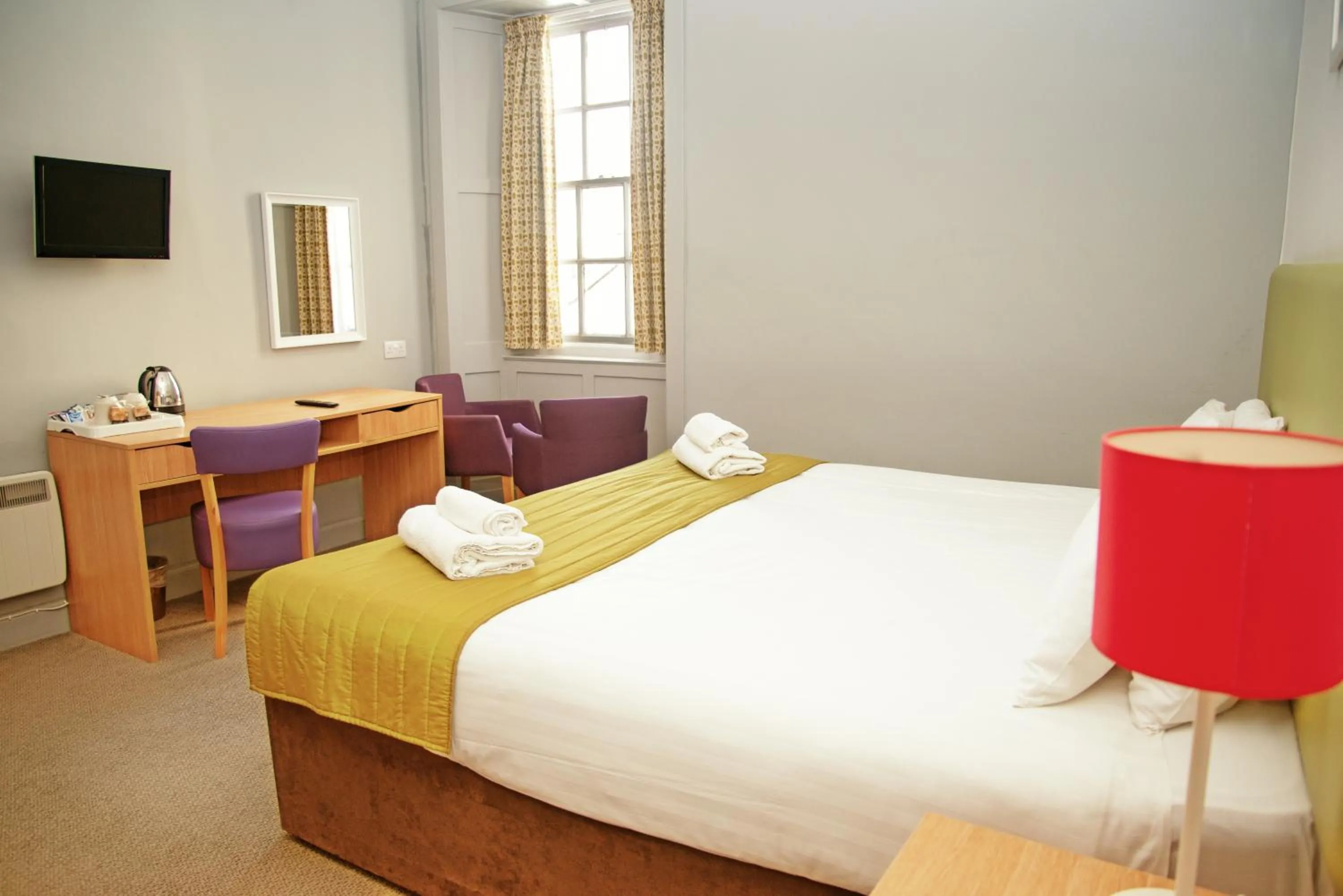 Quiet street view, Bed in The Portpatrick Hotel by Compass Hospitality