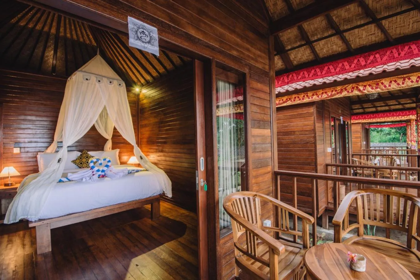 Balcony/Terrace, Bed in Lembongan Seaview