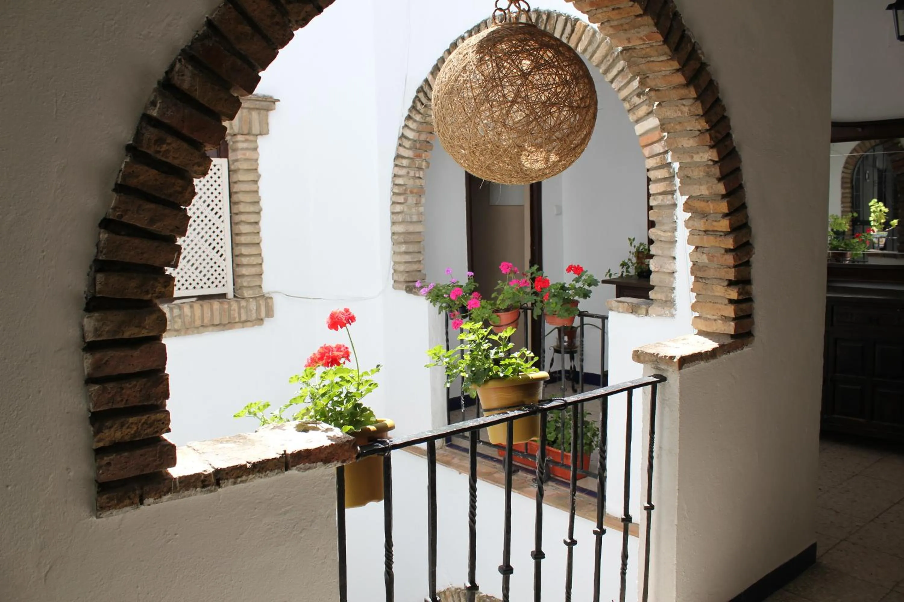 Patio in Pensión La Montoreña