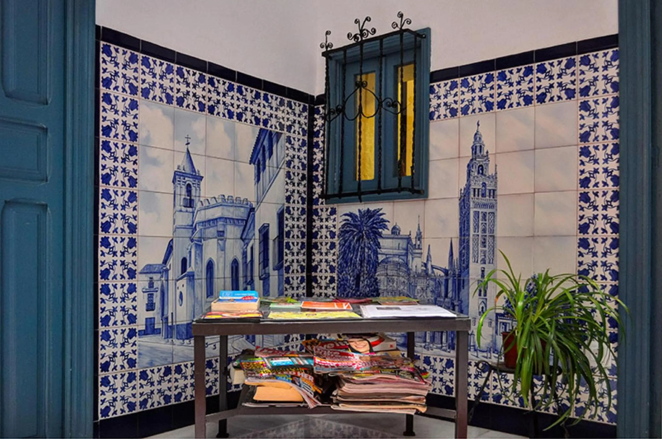 Lobby or reception in Pensión La Montoreña