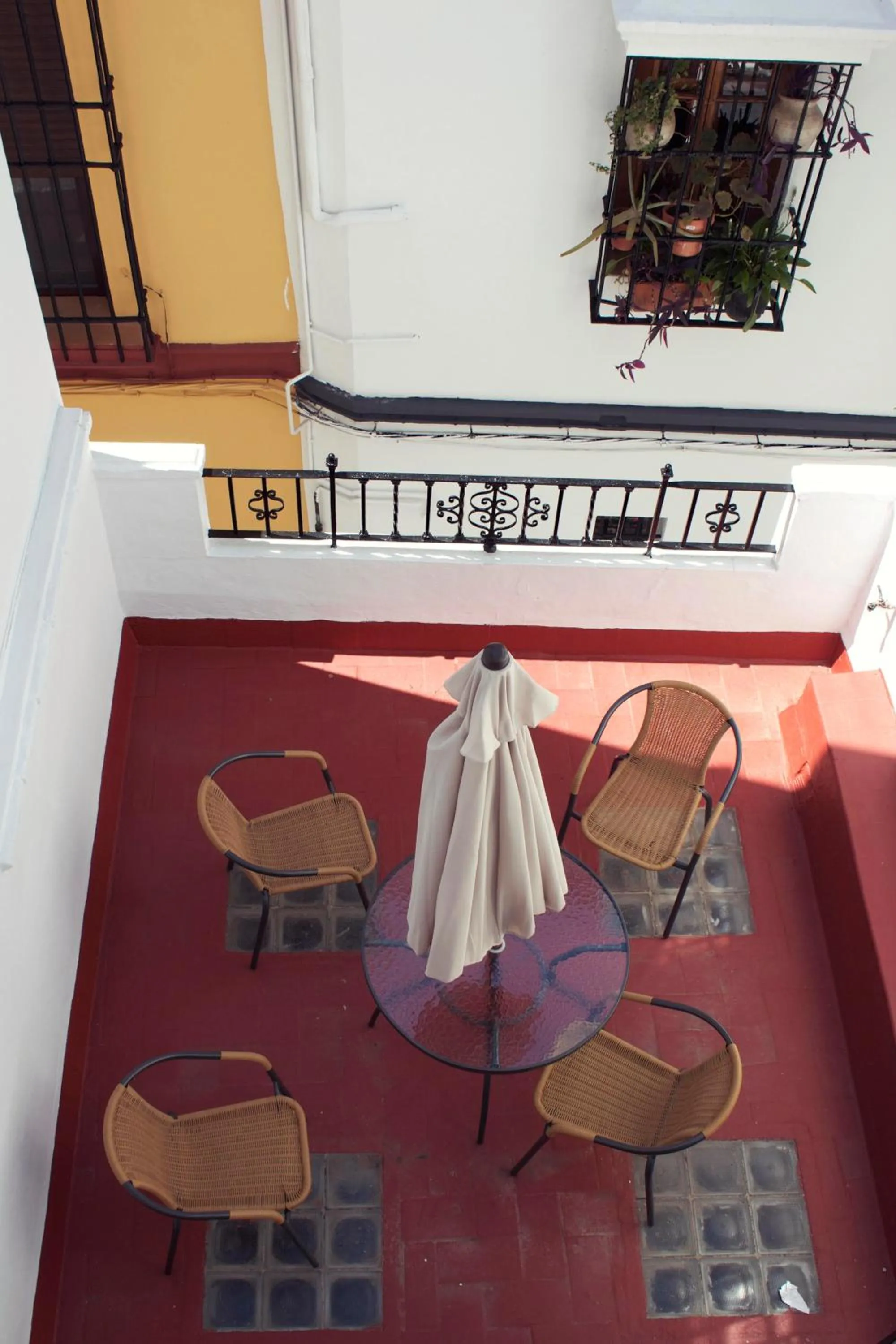 Patio in Pensión La Montoreña