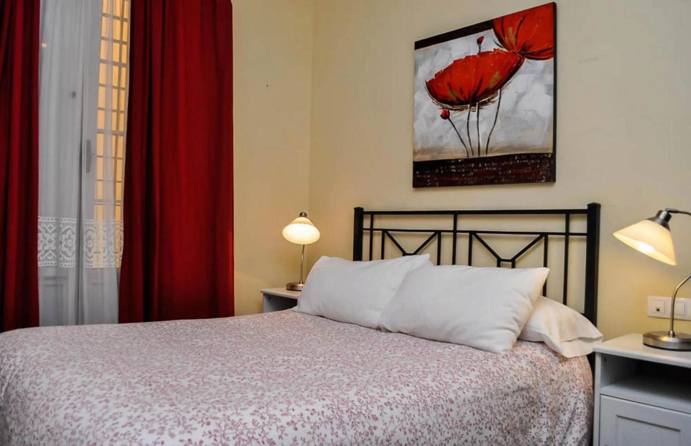 Bed in Pensión La Montoreña