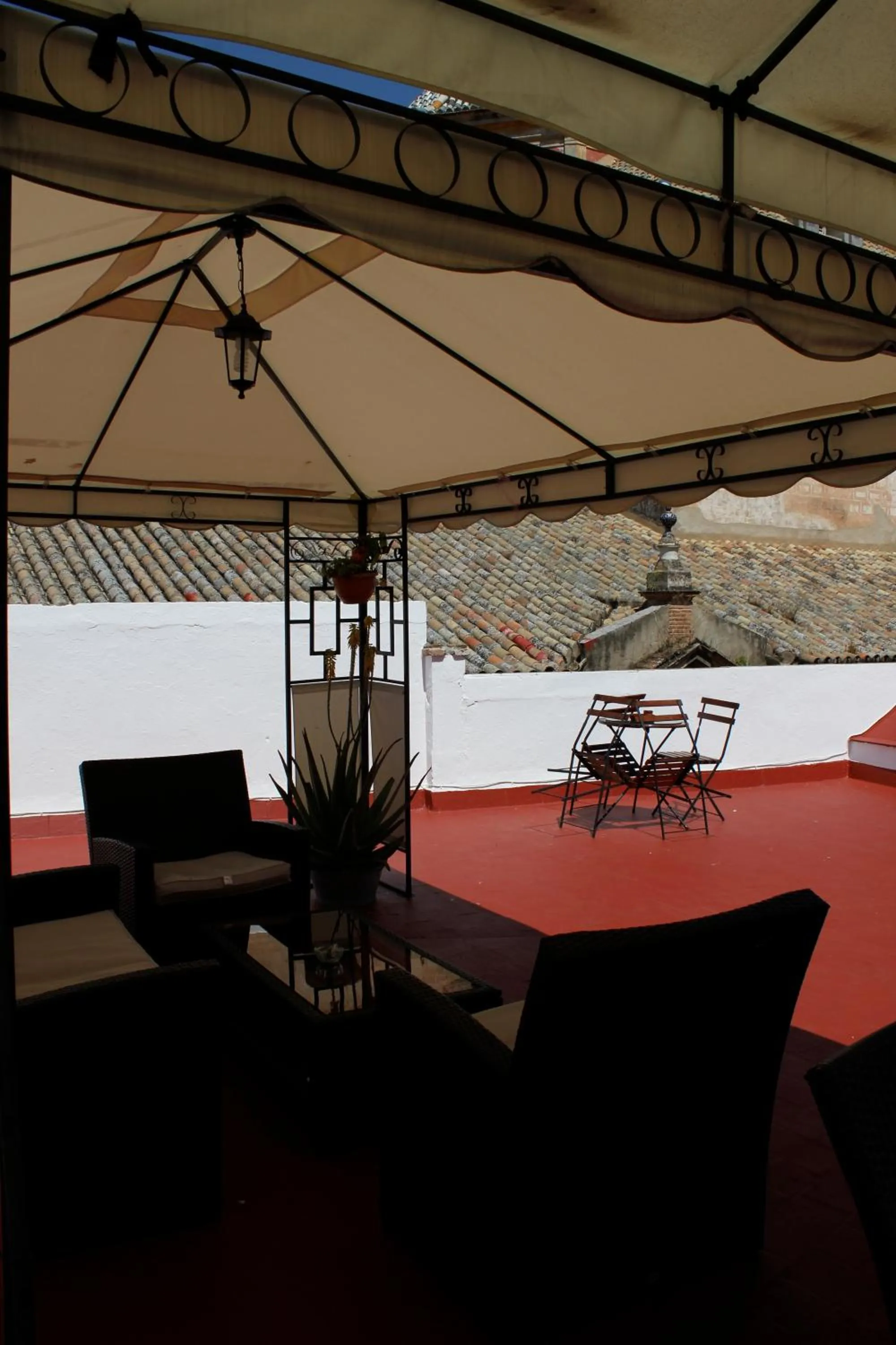 Patio in Pensión La Montoreña