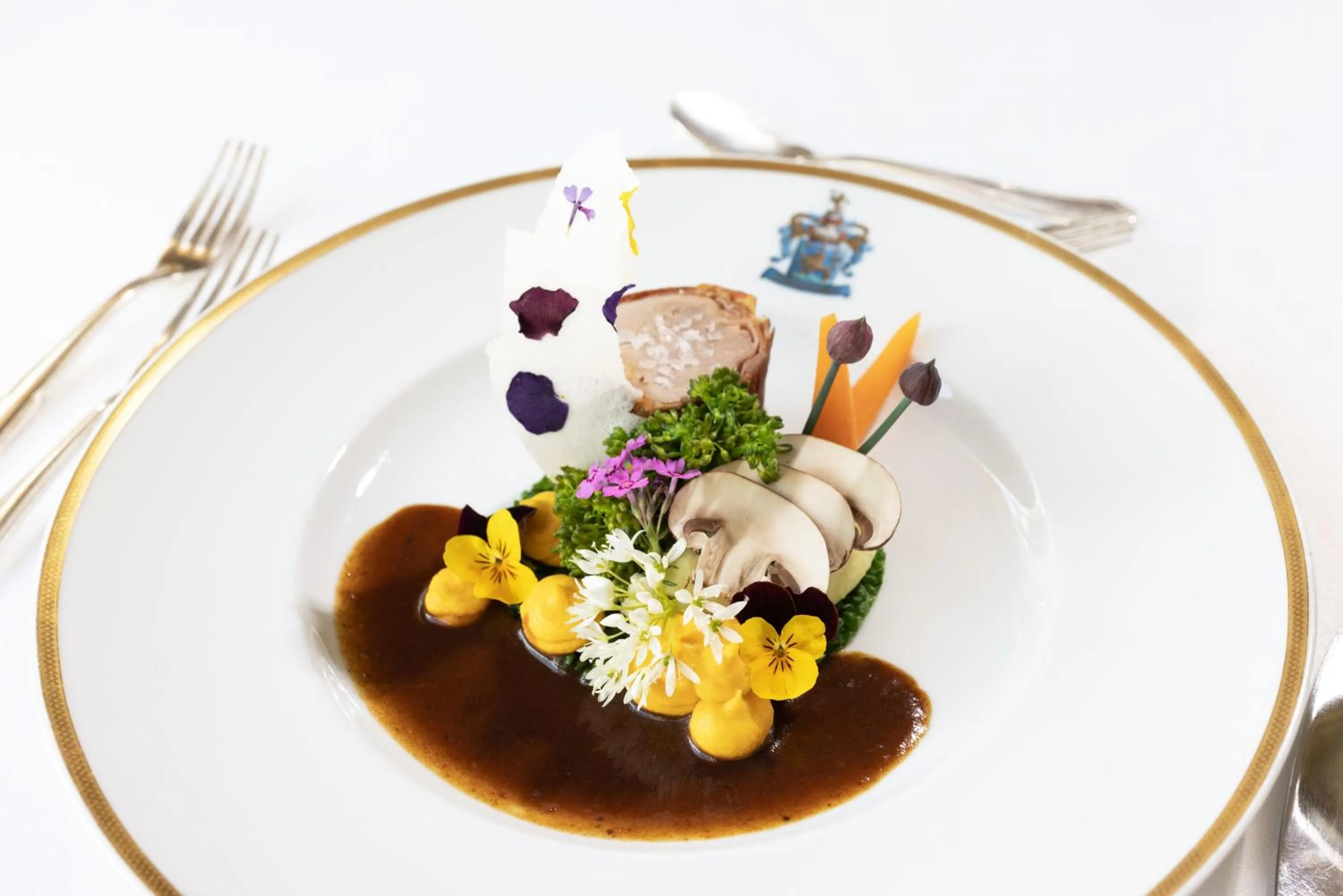 Food close-up in Hotel Château Bela