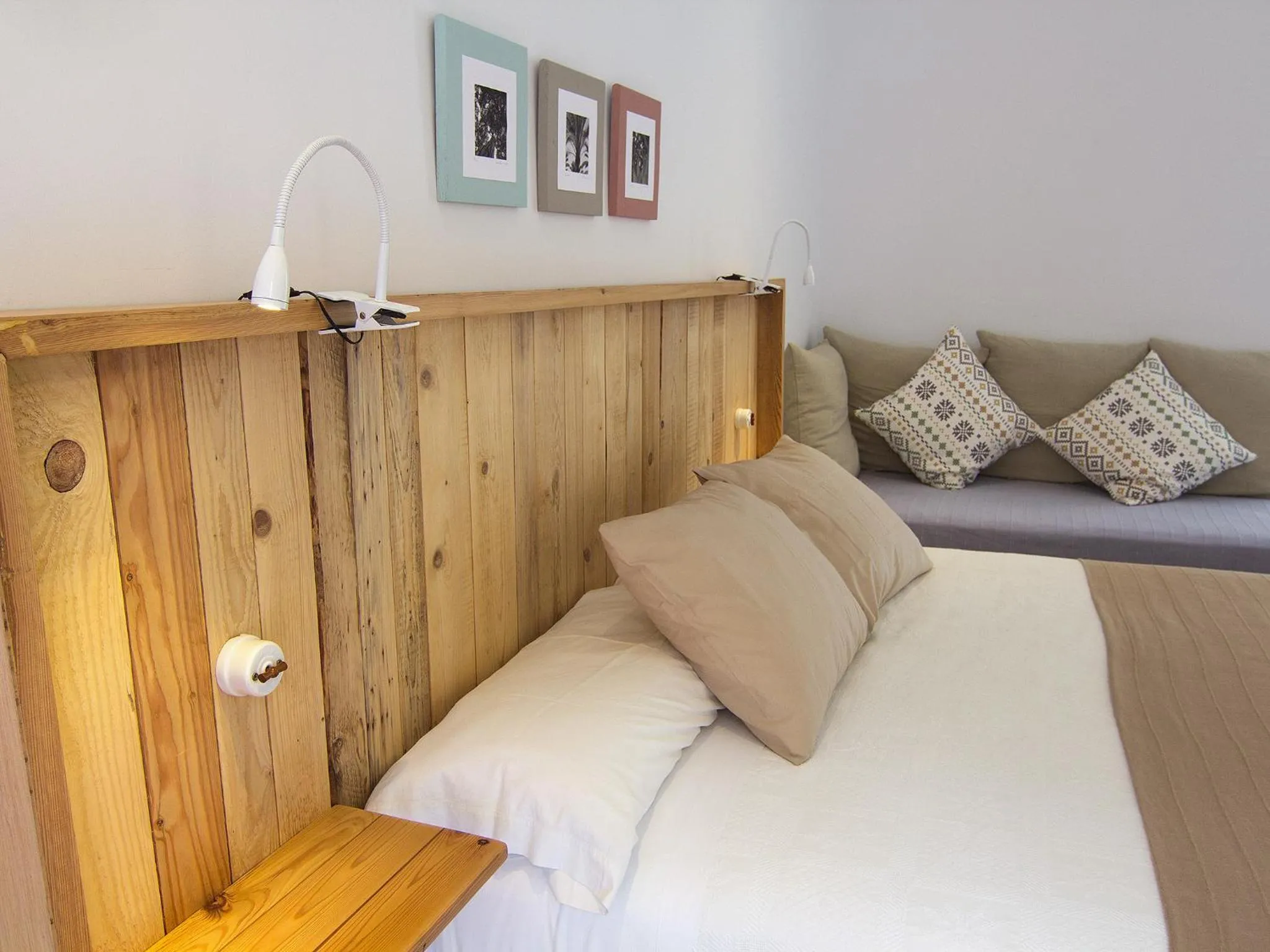 Bed in Hotel Finlandia