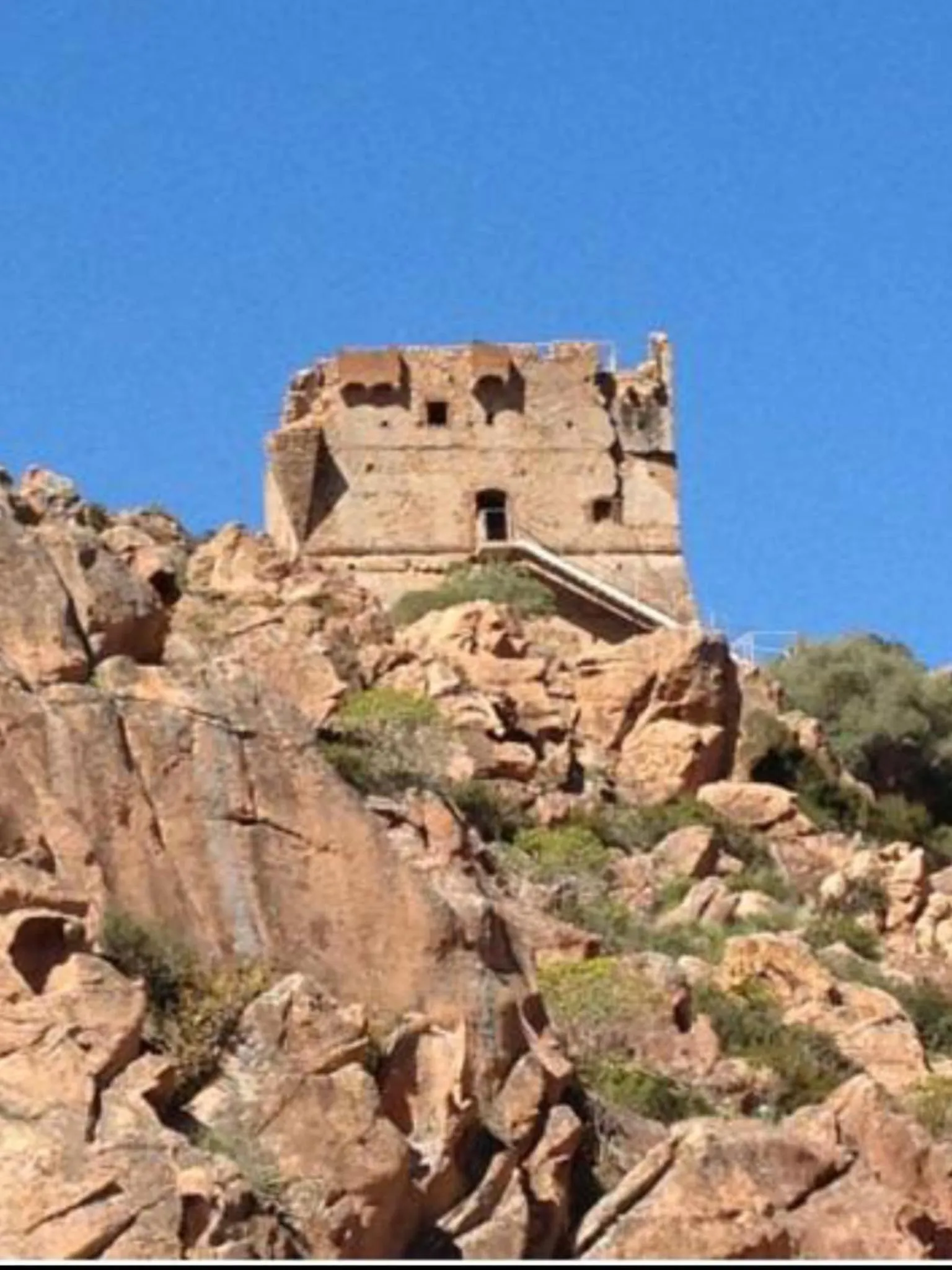 On site in Le monte rosso