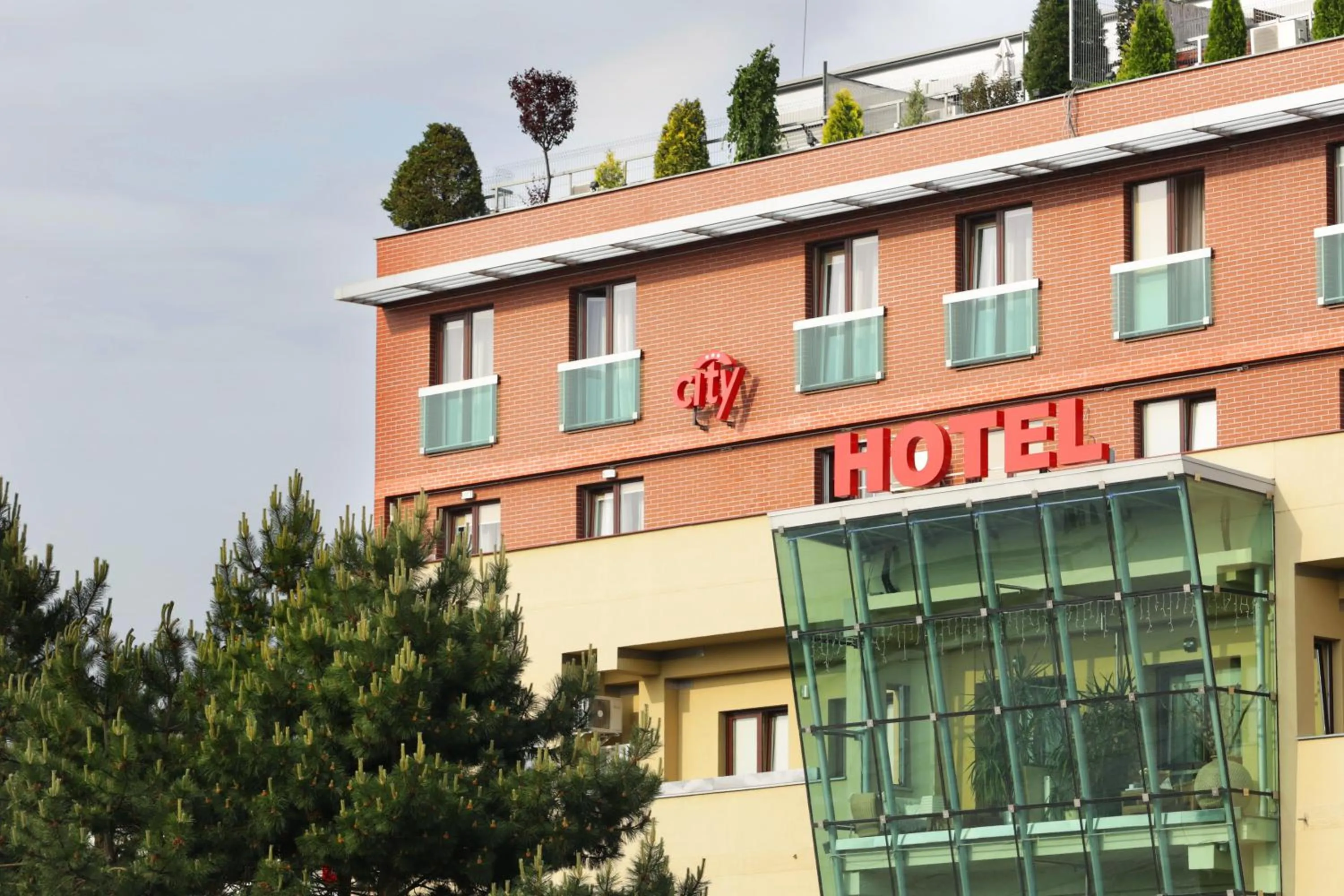 Property building in City Hotel Nitra with free parking