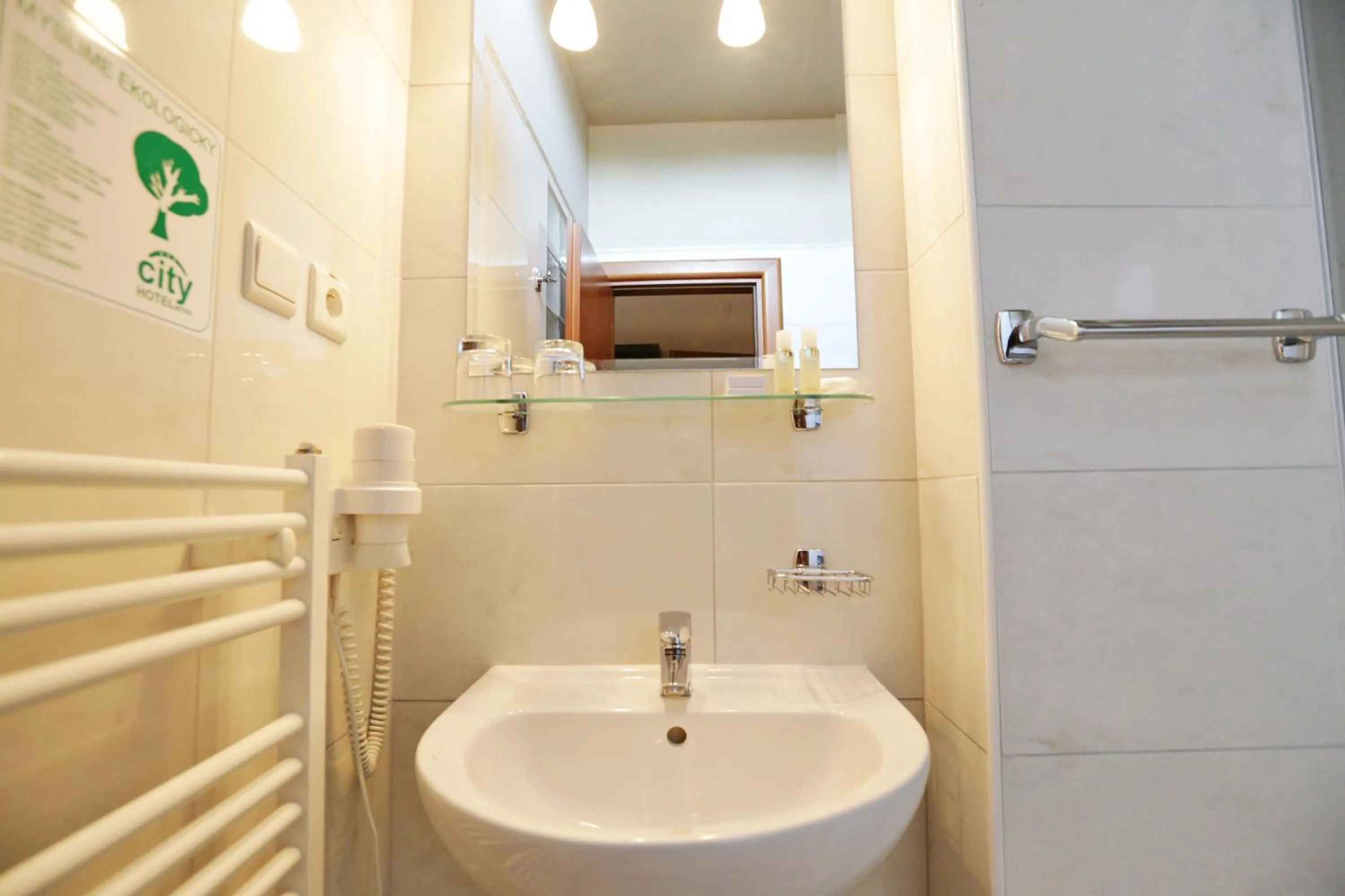 Bathroom in City Hotel Nitra with free parking