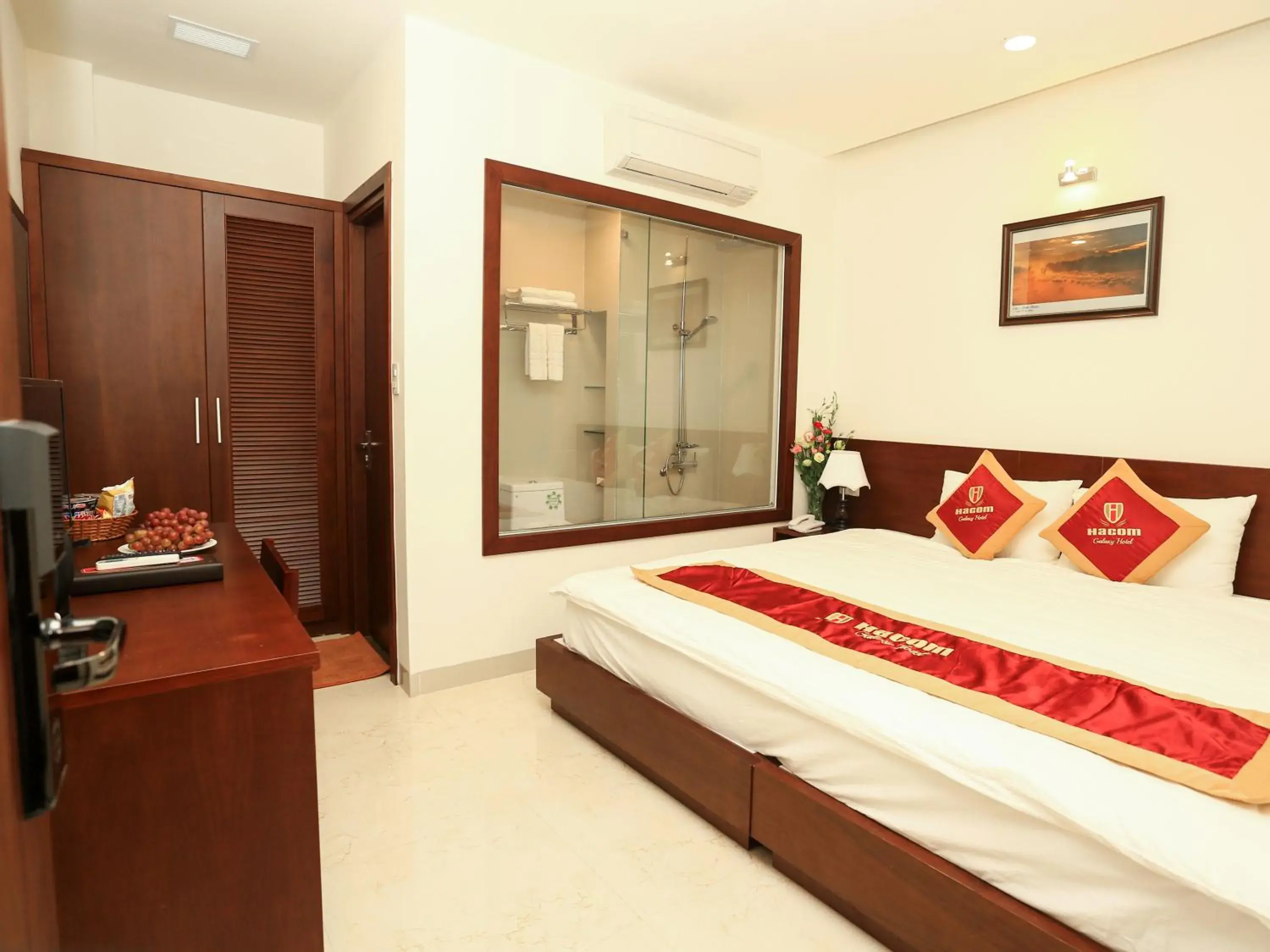 Bed in Hacom Galaxy Hotel Bed in Hacom Galaxy Hotel