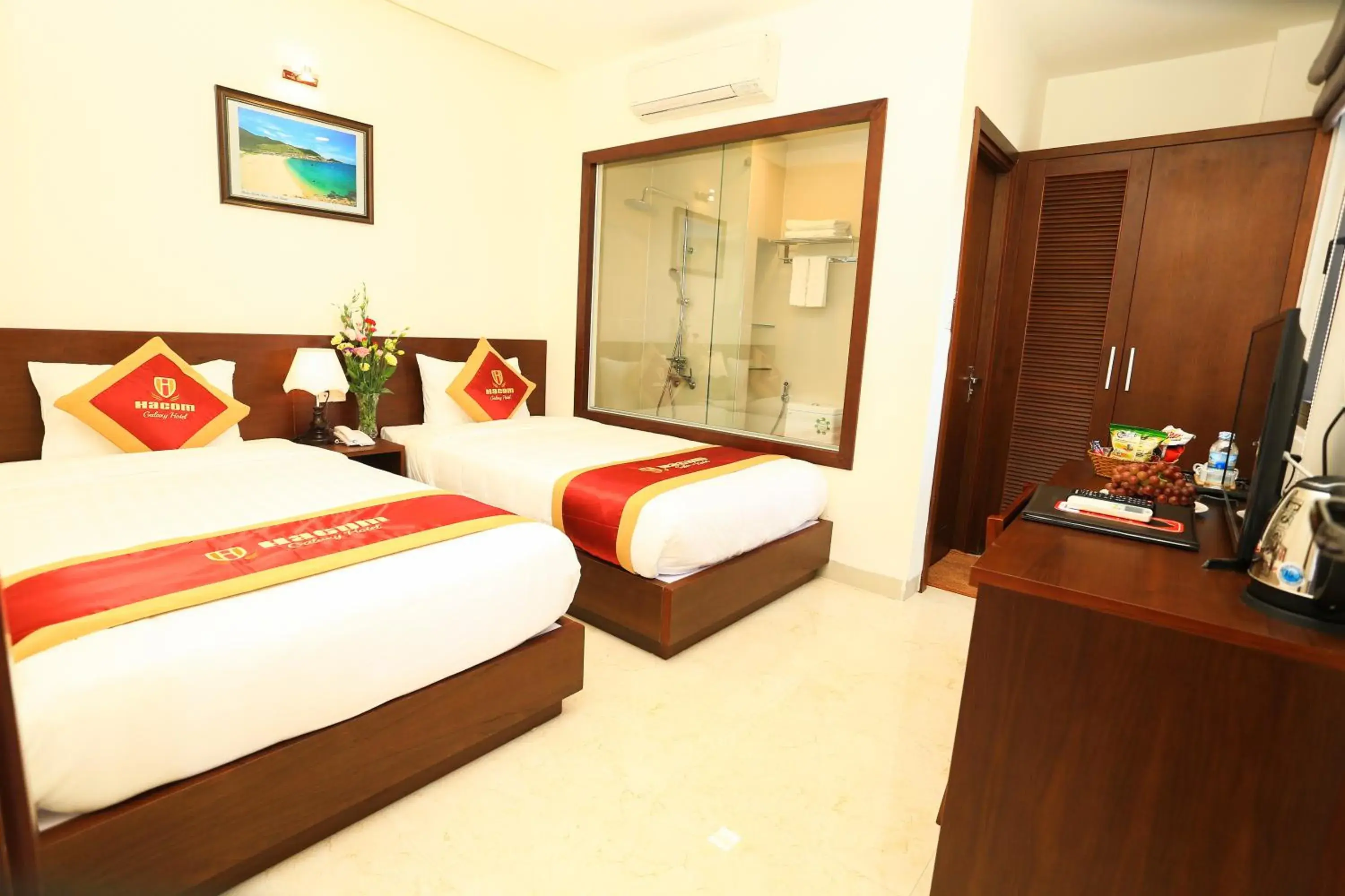 Bed in Hacom Galaxy Hotel Bed in Hacom Galaxy Hotel
