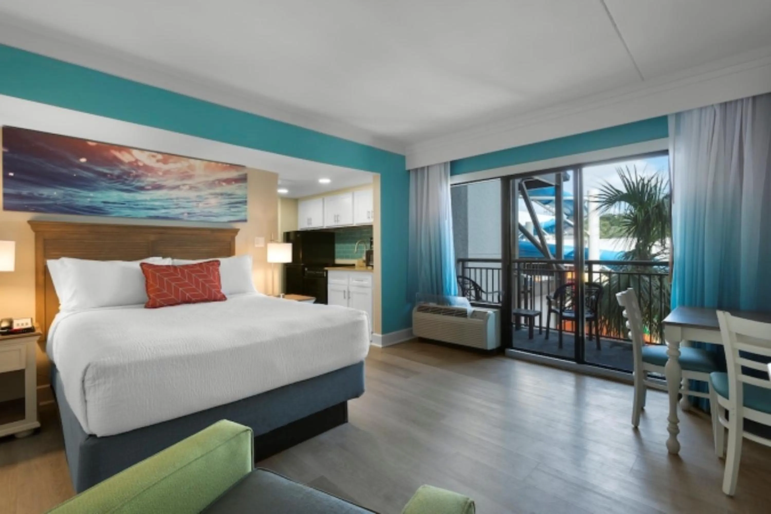 Bed in Grande Cayman Resort